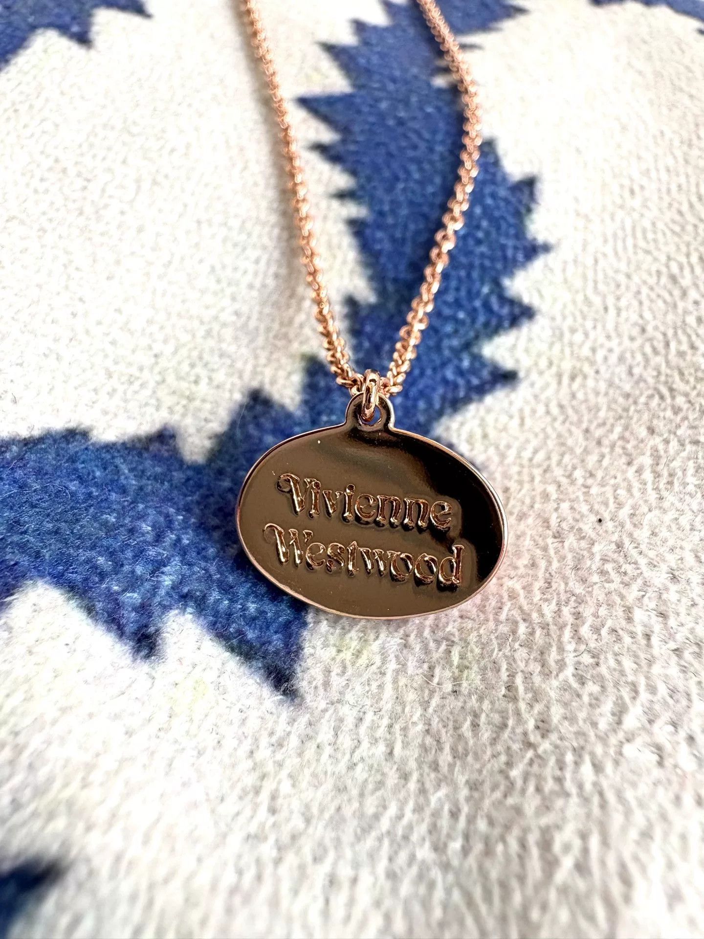 vivienne westwood pink gold necklace