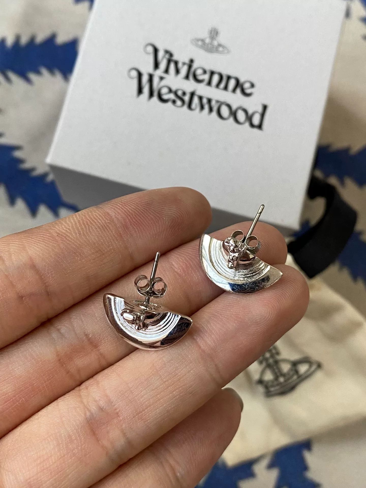 Vivienne Westwood vivienne westwood silver half-sphere earrings Size ONE SIZE - 5 Thumbnail