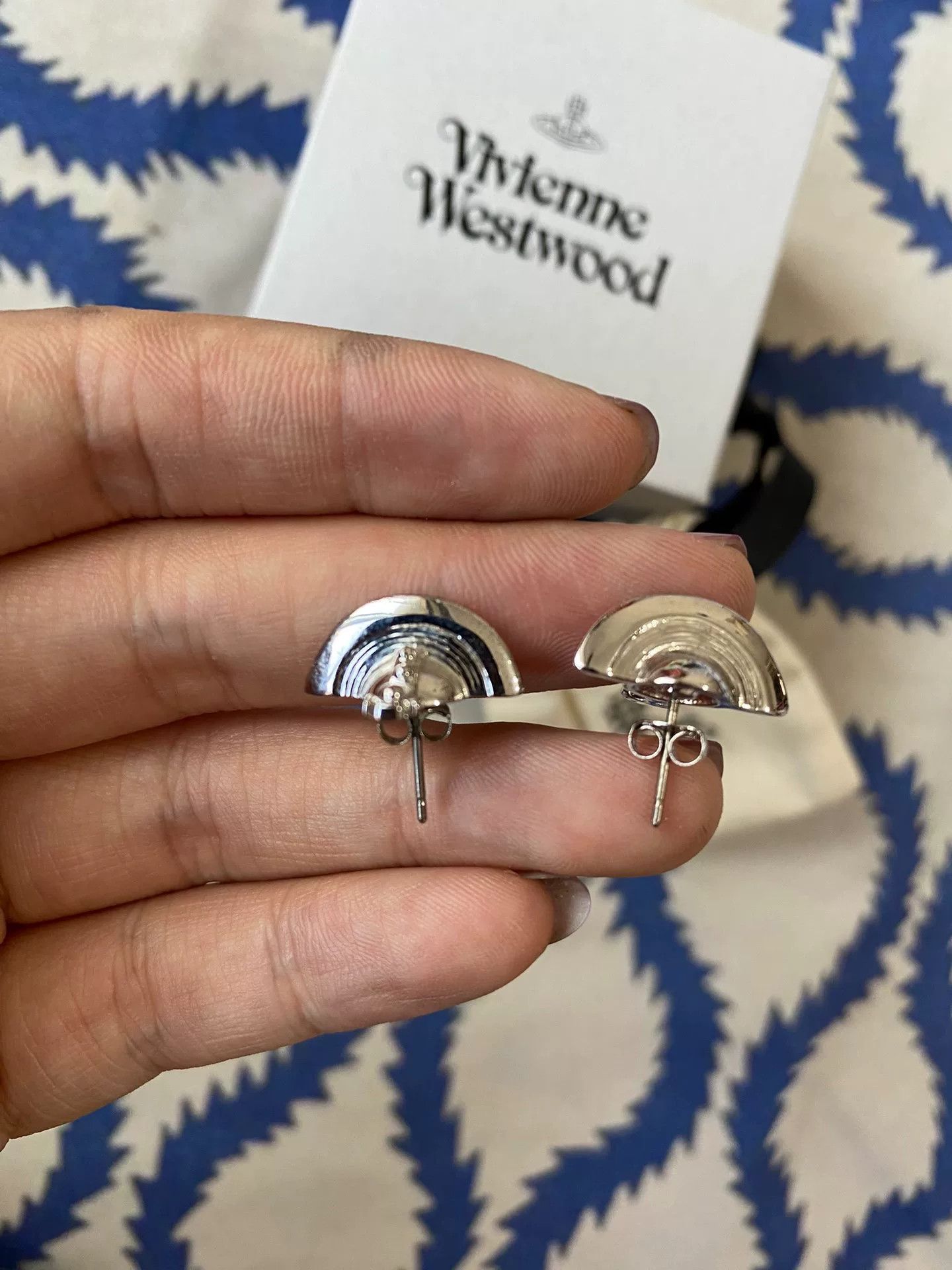 Vivienne Westwood vivienne westwood silver half-sphere earrings Size ONE SIZE - 4 Thumbnail
