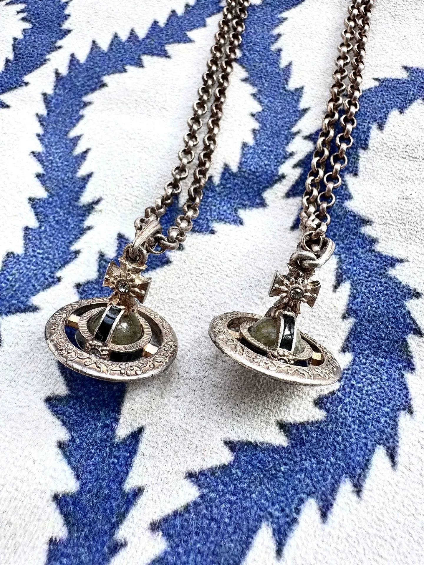 Vivienne Westwood vivienne westwood orb pendant necklace grey-brown Size ONE SIZE - 2 Thumbnail