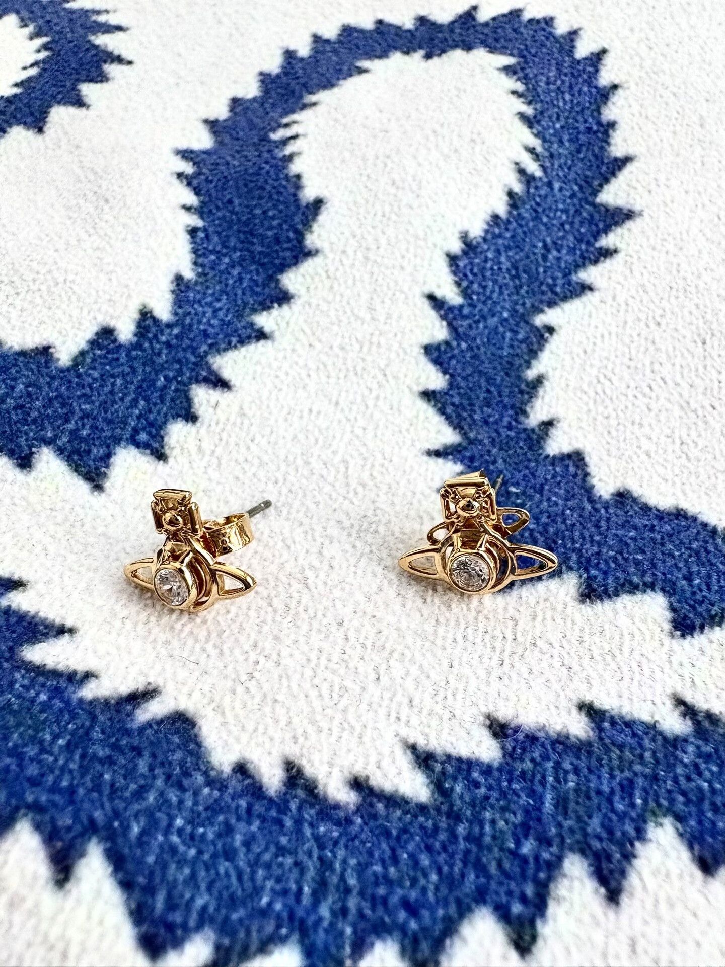 Vivienne Westwood vivienne westwood gold saturn stud earrings Size ONE SIZE - 2 Thumbnail