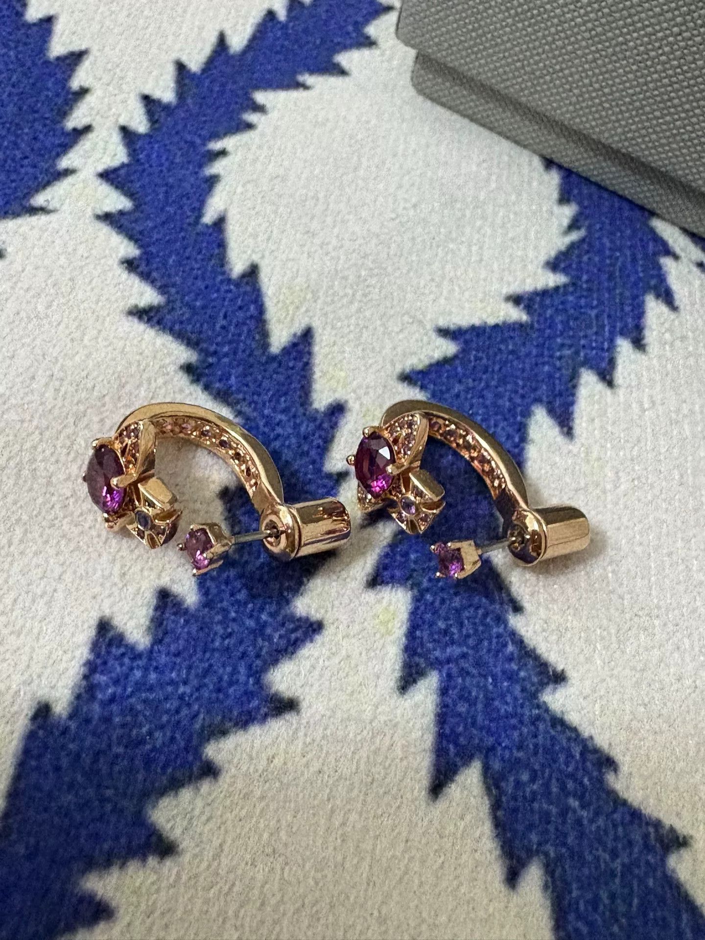 Vivienne Westwood vivienne westwood purple gold saturn earrings Size ONE SIZE - 6 Thumbnail