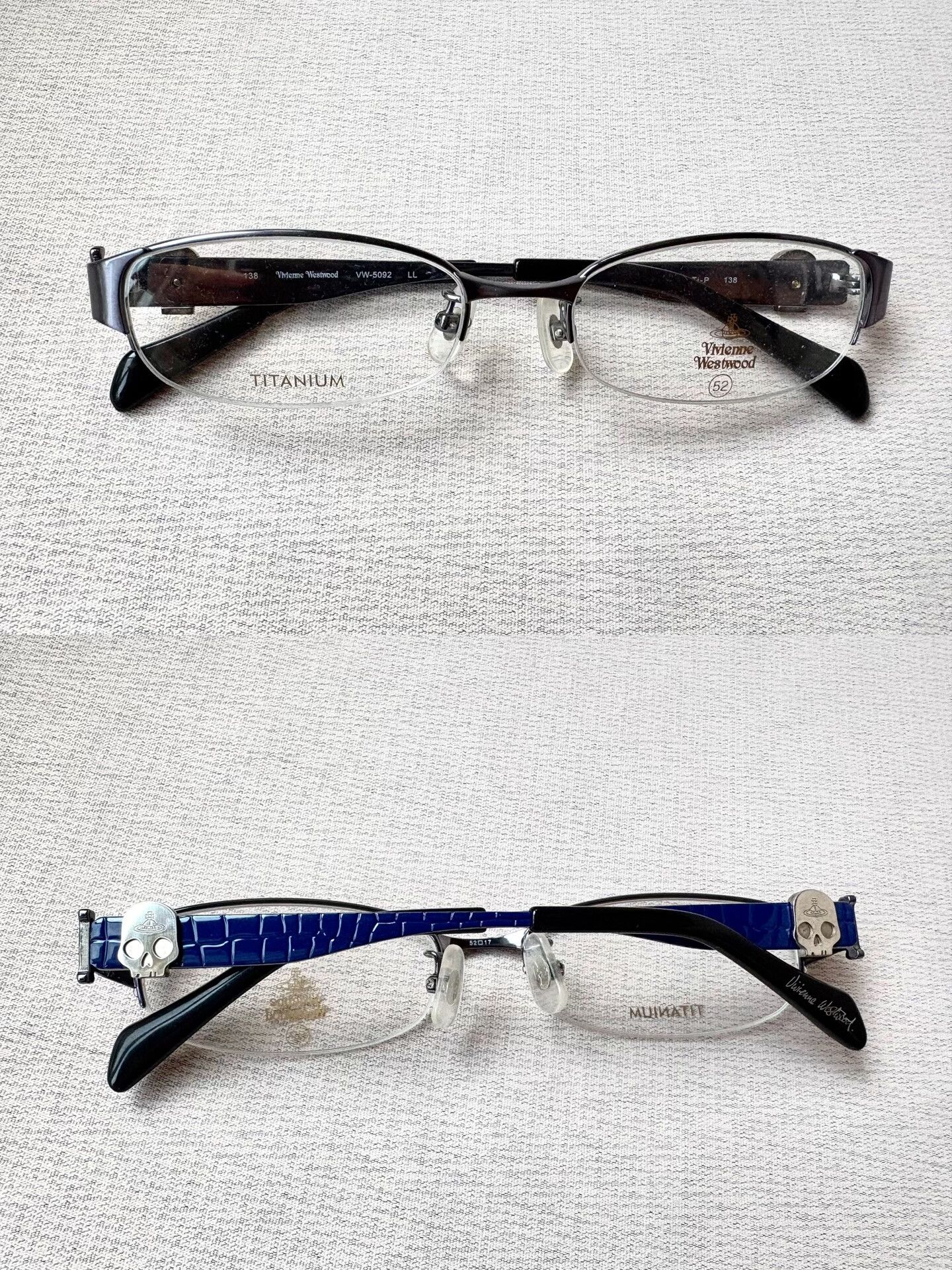 Vivienne Westwood vivienne westwood skull saturn half-frame glasses Size ONE SIZE - 3 Thumbnail