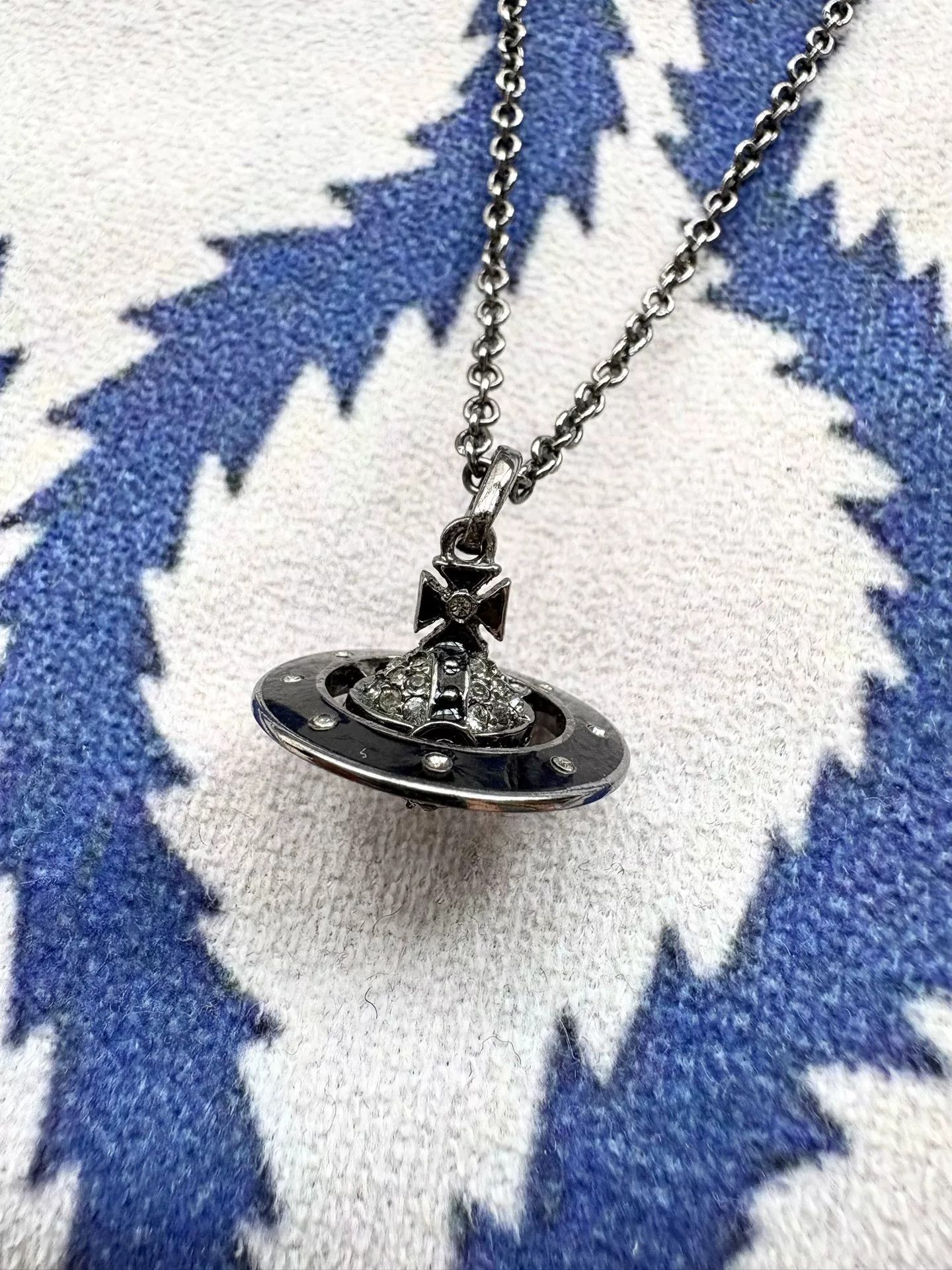 Vivienne Westwood vivienne westwood black enamel orb necklace Size ONE SIZE - 3 Thumbnail