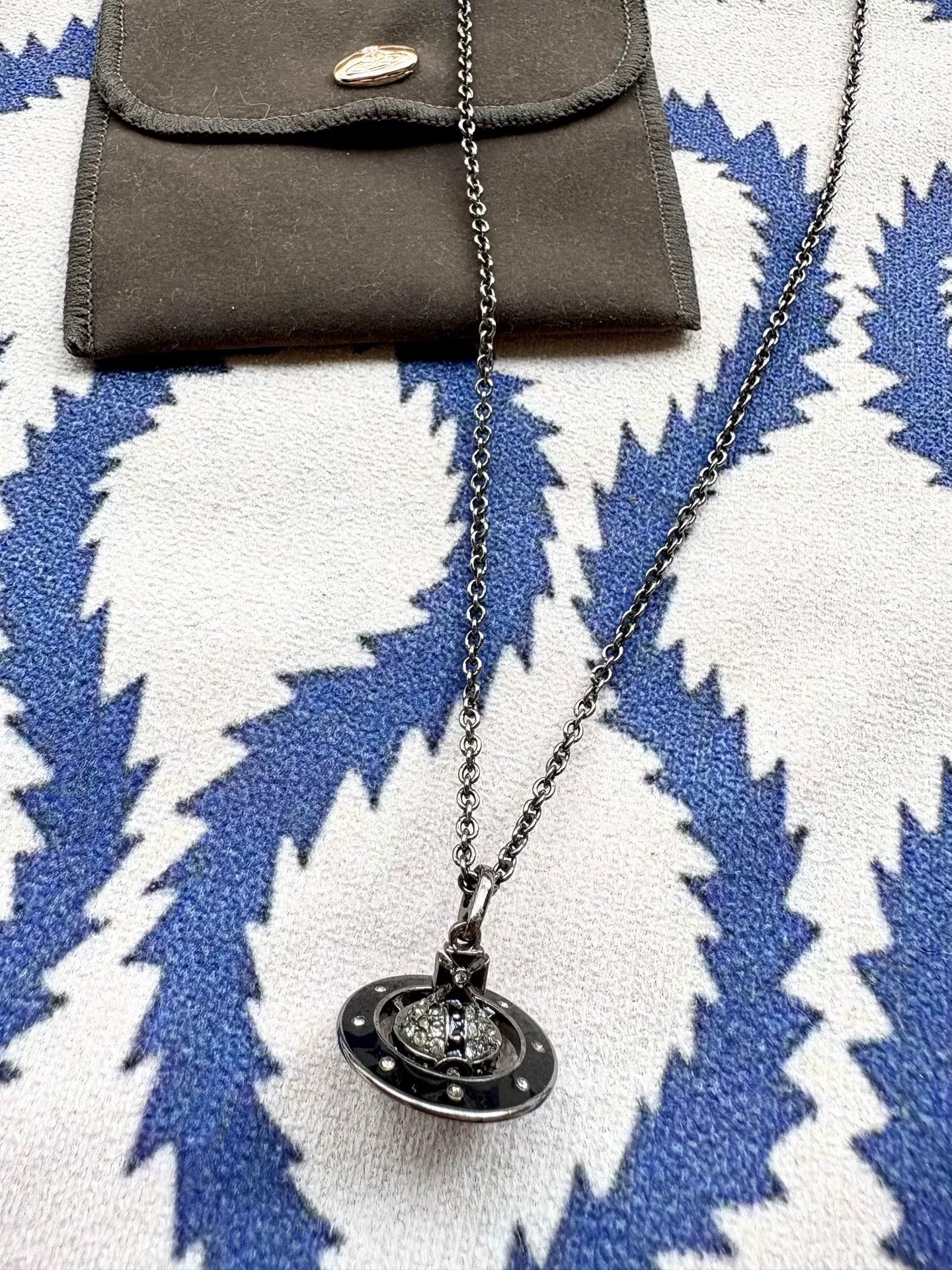 Vivienne Westwood vivienne westwood black enamel orb necklace Size ONE SIZE - 2 Thumbnail