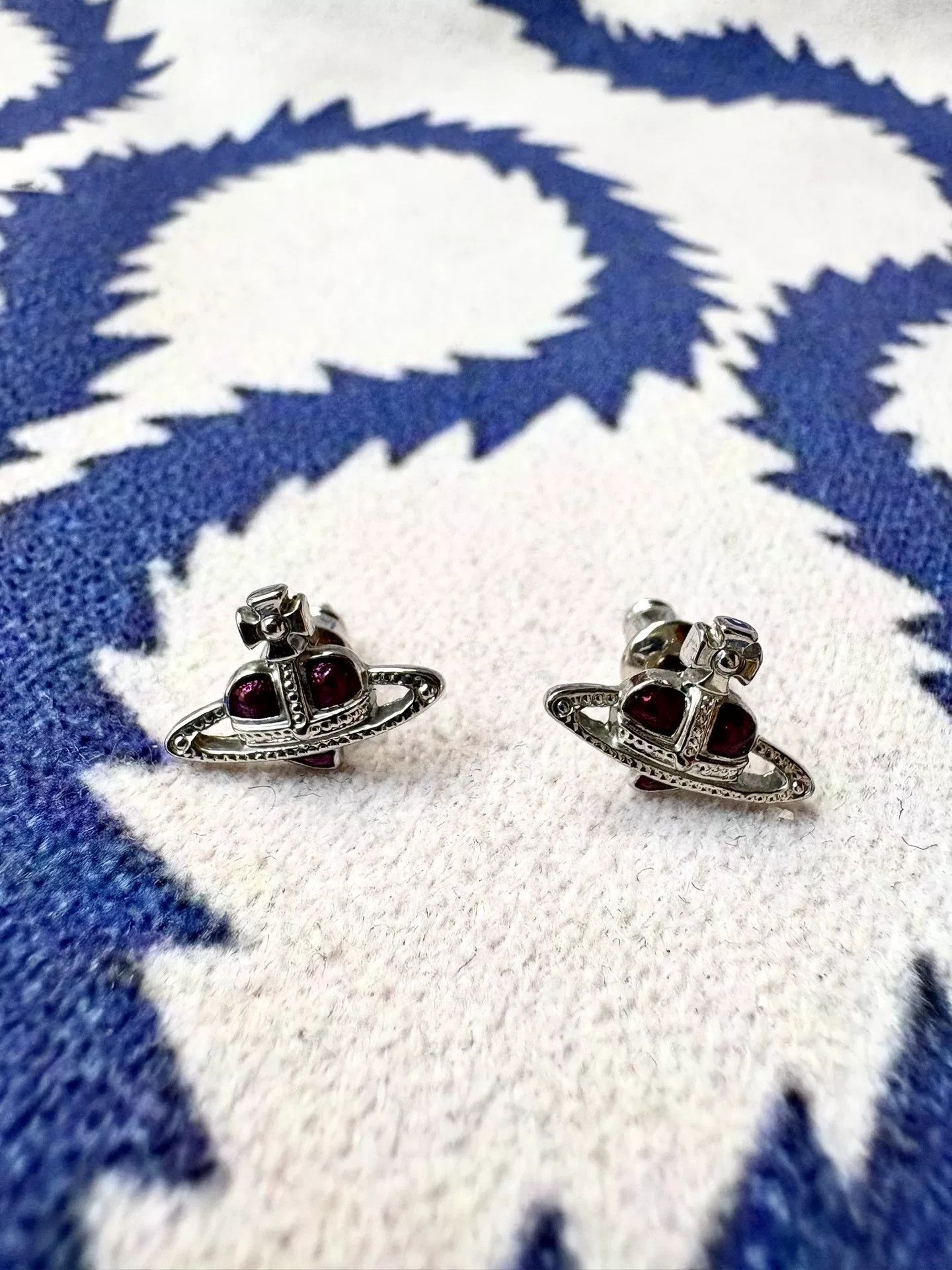 Vivienne Westwood vivienne westwood purple heart earrings Size ONE SIZE - 2 Thumbnail
