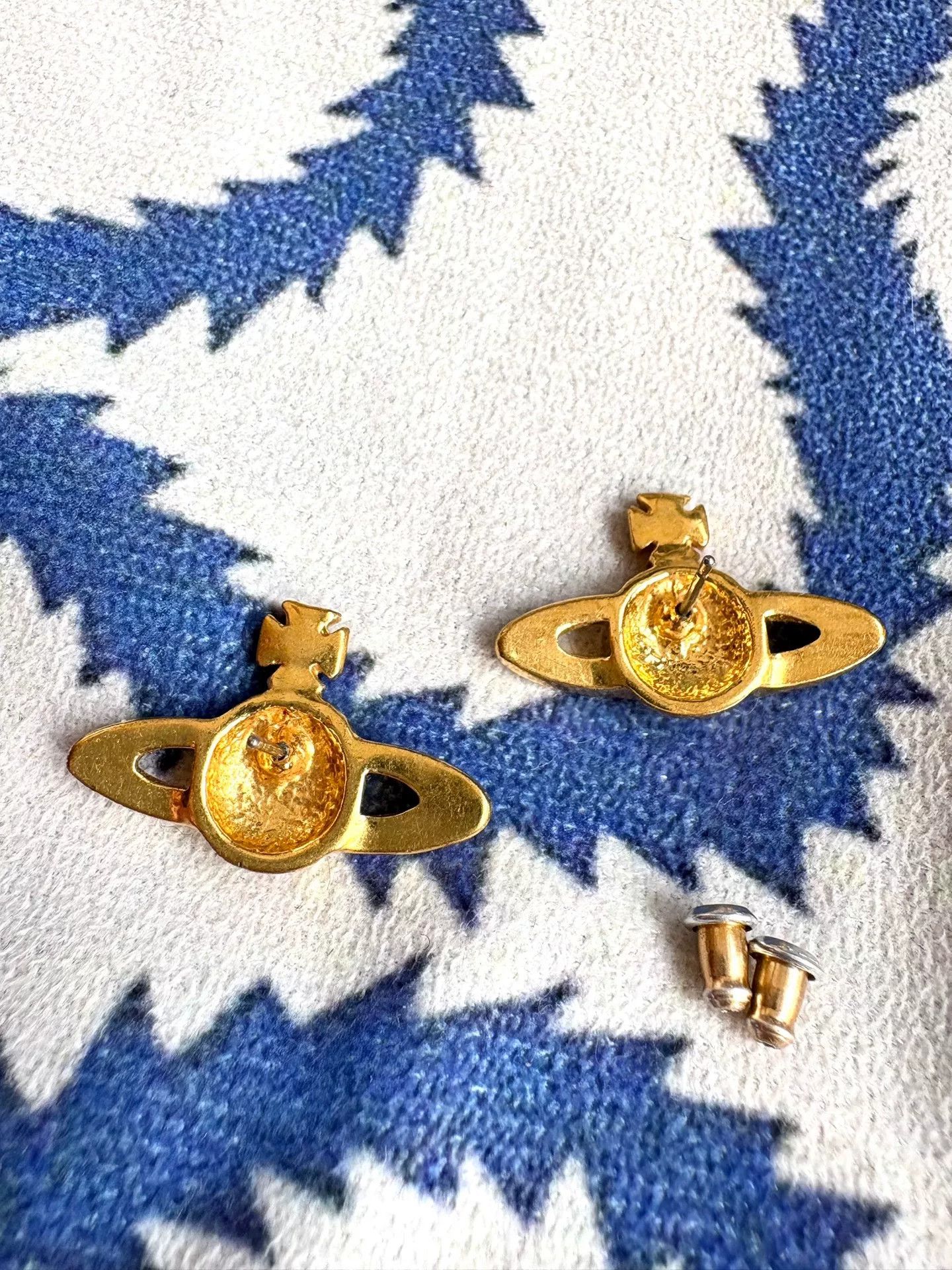 Vivienne Westwood vivienne westwood gold enamel saturn earrings Size ONE SIZE - 3 Thumbnail