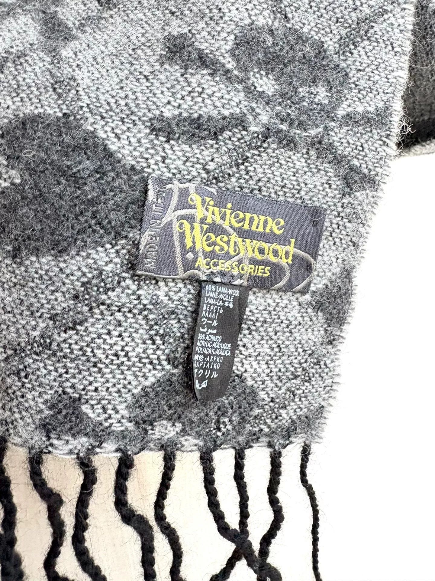 Vivienne Westwood vivienne westwood gray black skull heart scarf Size ONE SIZE - 6 Thumbnail