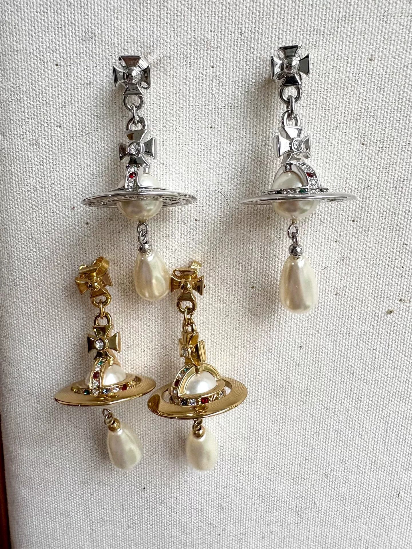 Vivienne Westwood vivienne westwood water drop pearl earrings Size ONE SIZE - 2 Thumbnail