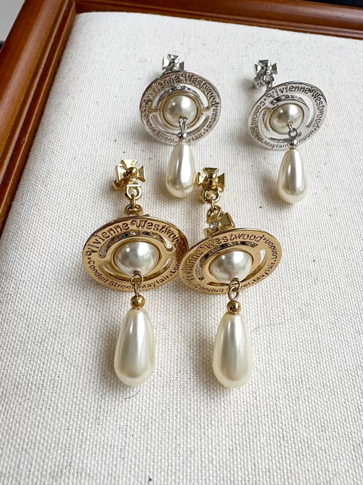 Vivienne Westwood vivienne westwood water drop pearl earrings Size ONE SIZE - 4 Thumbnail