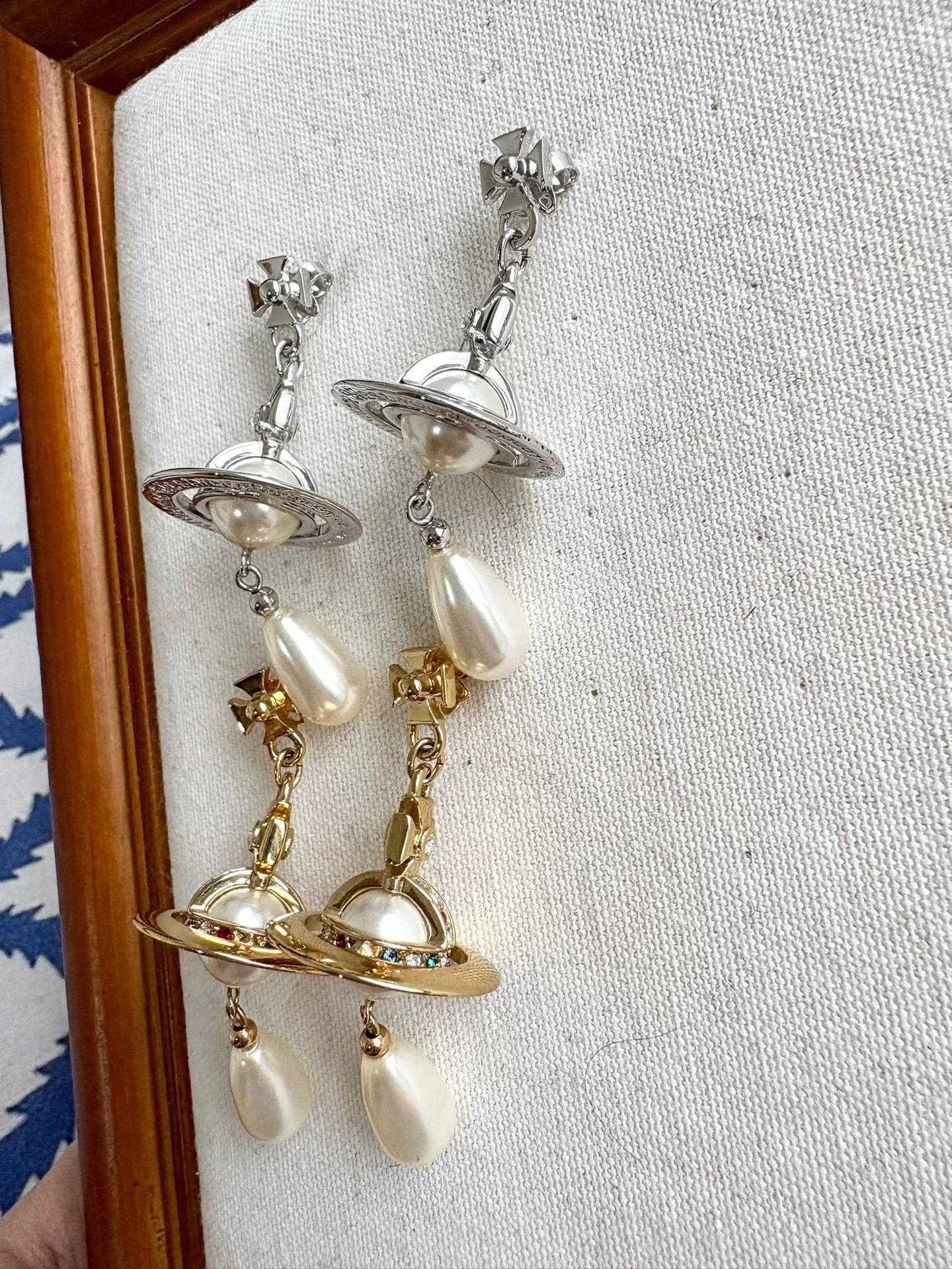 Vivienne Westwood vivienne westwood water drop pearl earrings Size ONE SIZE - 6 Thumbnail
