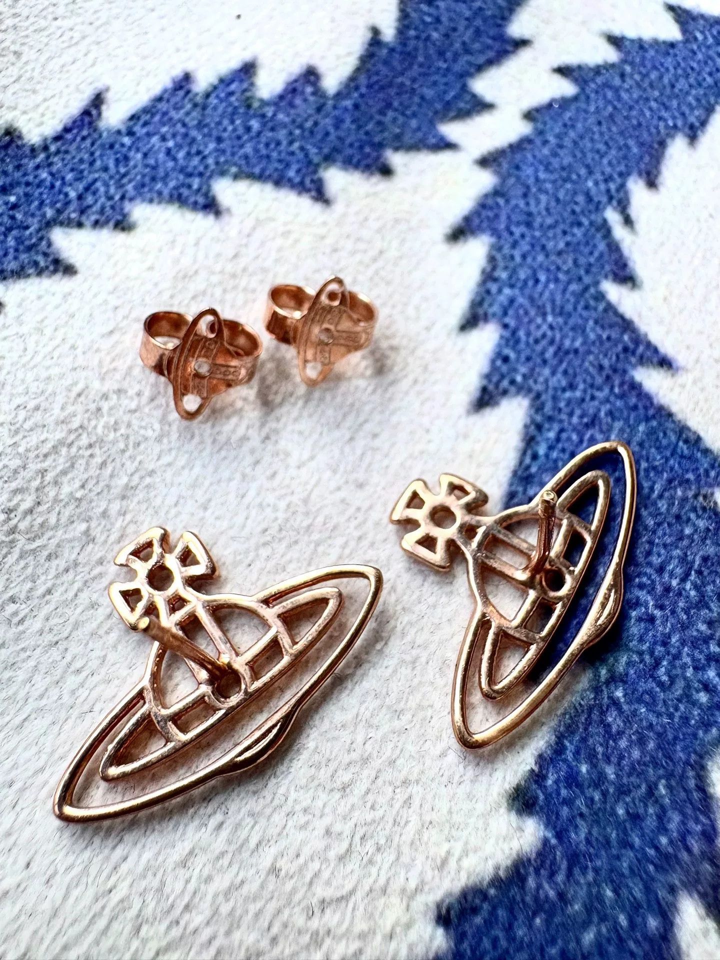 Vivienne Westwood vivienne westwood gold hollow saturn earrings Size ONE SIZE - 3 Thumbnail