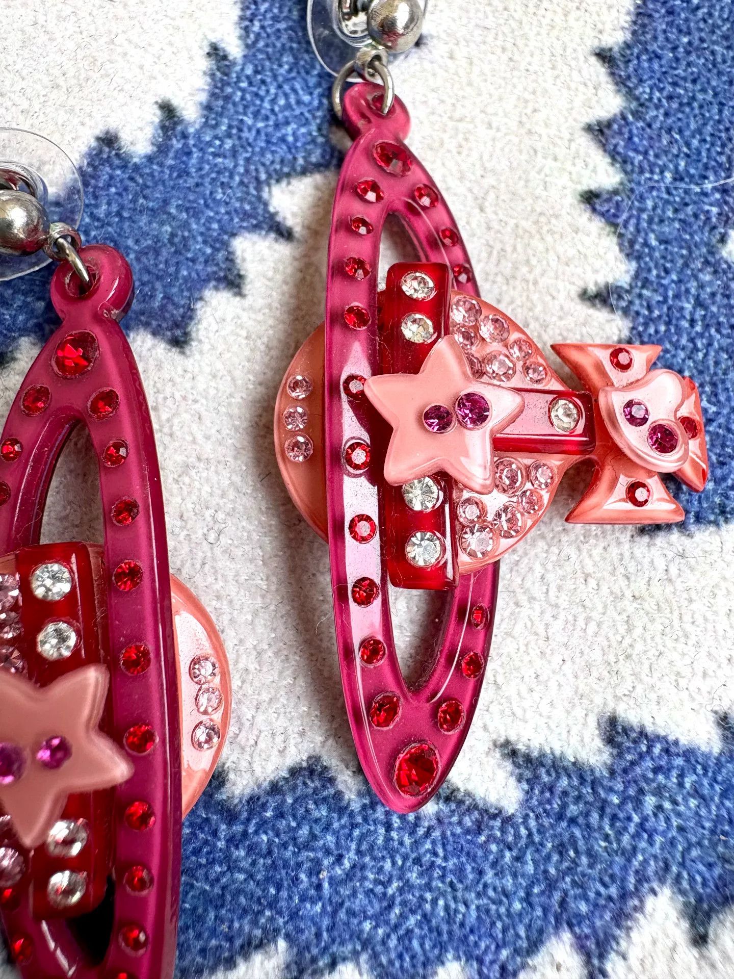 Vivienne Westwood vivienne westwood pink acrylic saturn earrings Size ONE SIZE - 3 Thumbnail
