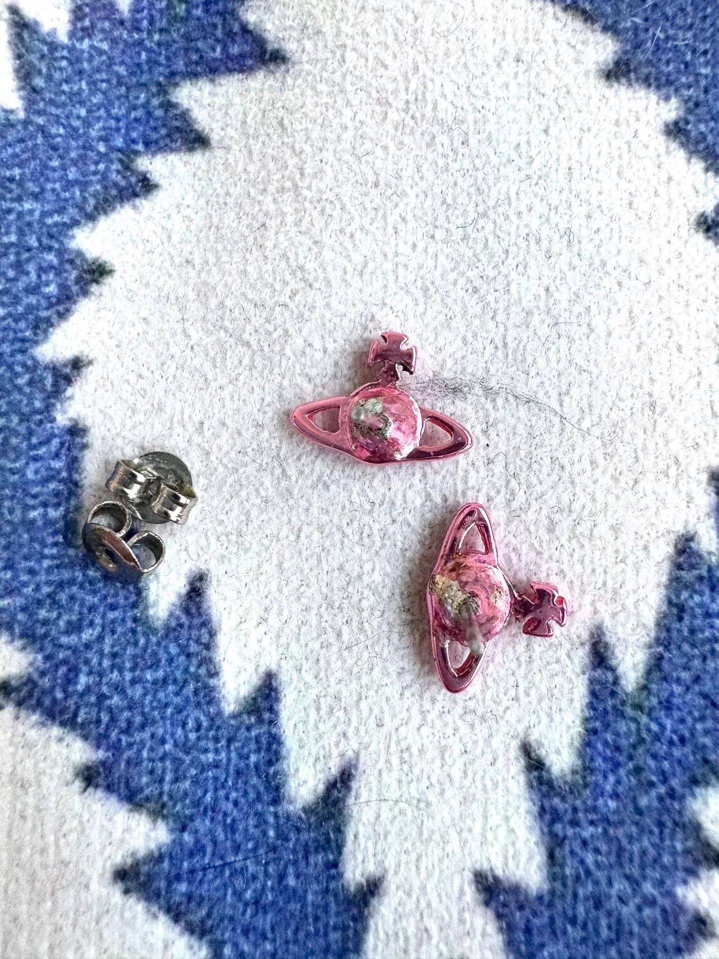 Vivienne Westwood vivienne westwood pink nano saturn earrings Size ONE SIZE - 5 Thumbnail
