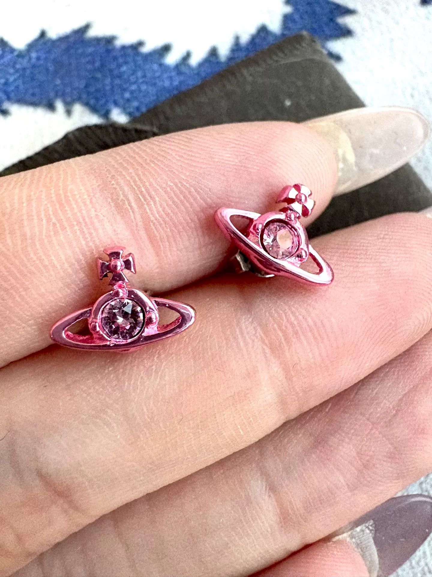 Vivienne Westwood vivienne westwood pink nano saturn earrings Size ONE SIZE - 3 Thumbnail
