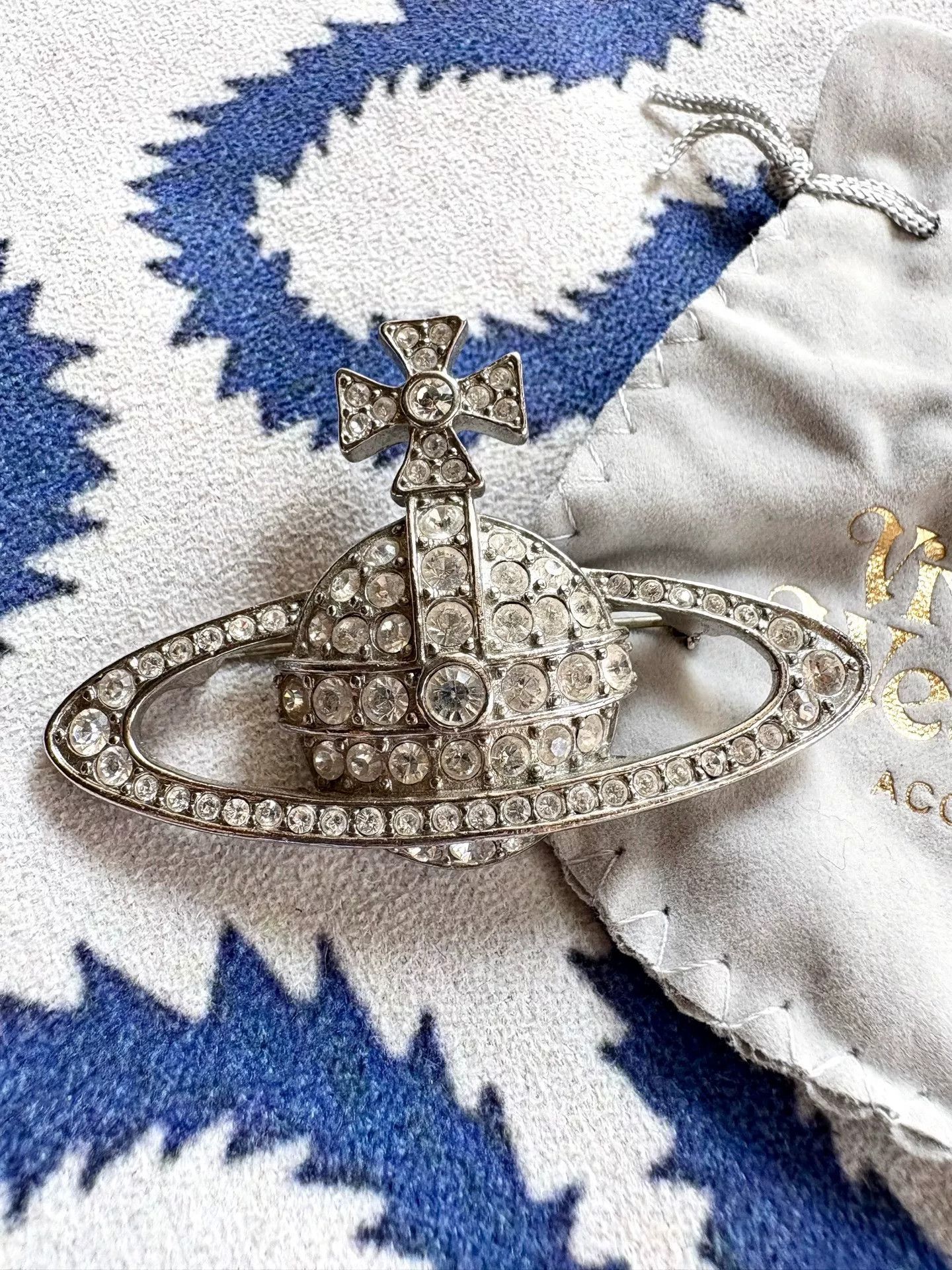 Vivienne Westwood vivienne westwood vintage silver planet brooch Size ONE SIZE - 2 Thumbnail