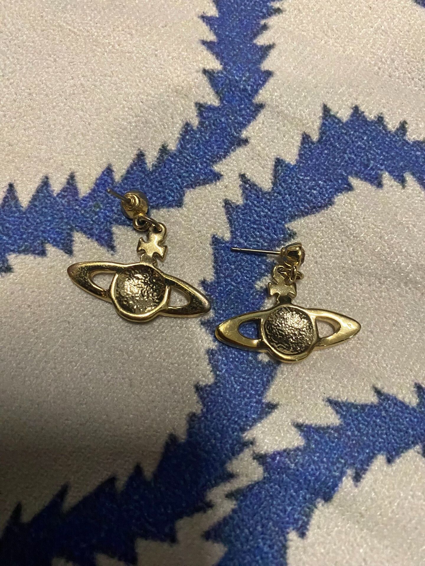 Vivienne Westwood vivienne westwood saturn earrings with rhinestones Size ONE SIZE - 3 Thumbnail