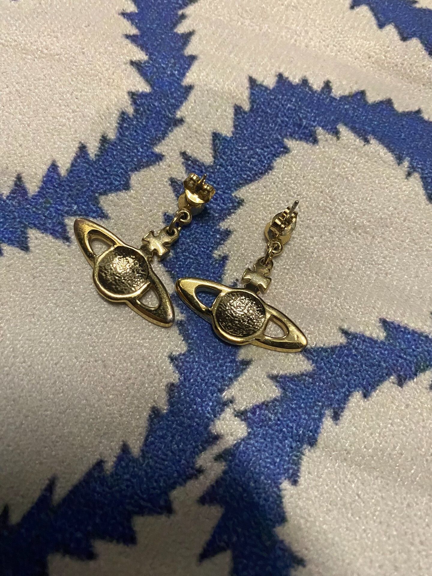 Vivienne Westwood vivienne westwood saturn earrings with rhinestones Size ONE SIZE - 4 Thumbnail