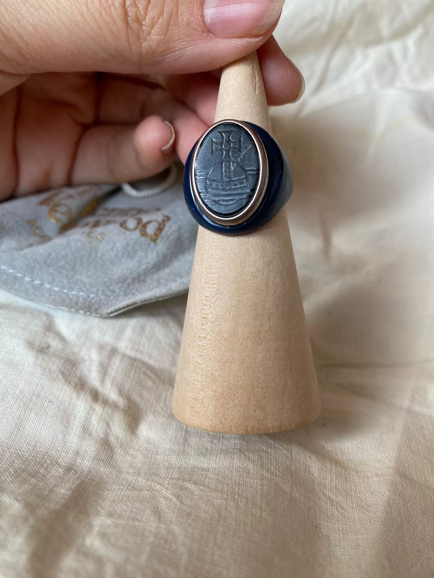 Vivienne Westwood vivienne westwood rare navy acrylic ring Size ONE SIZE - 2 Thumbnail