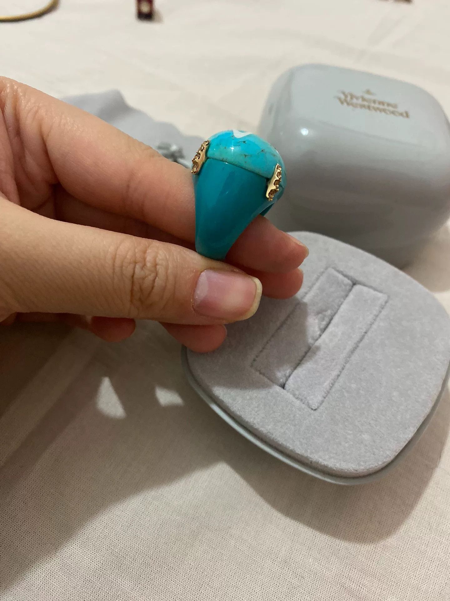 vivienne westwood turquoise claw ring