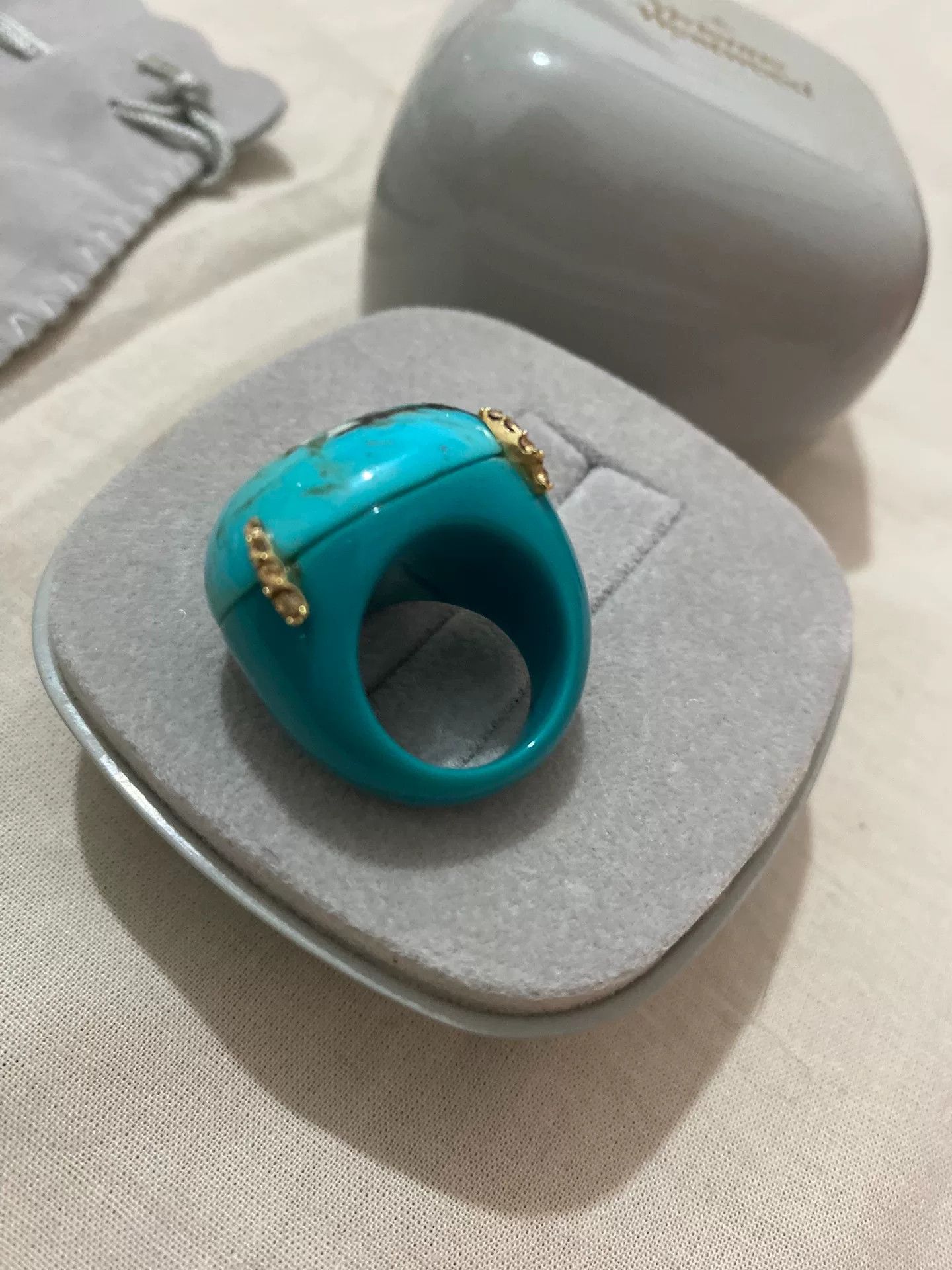 vivienne westwood turquoise claw ring