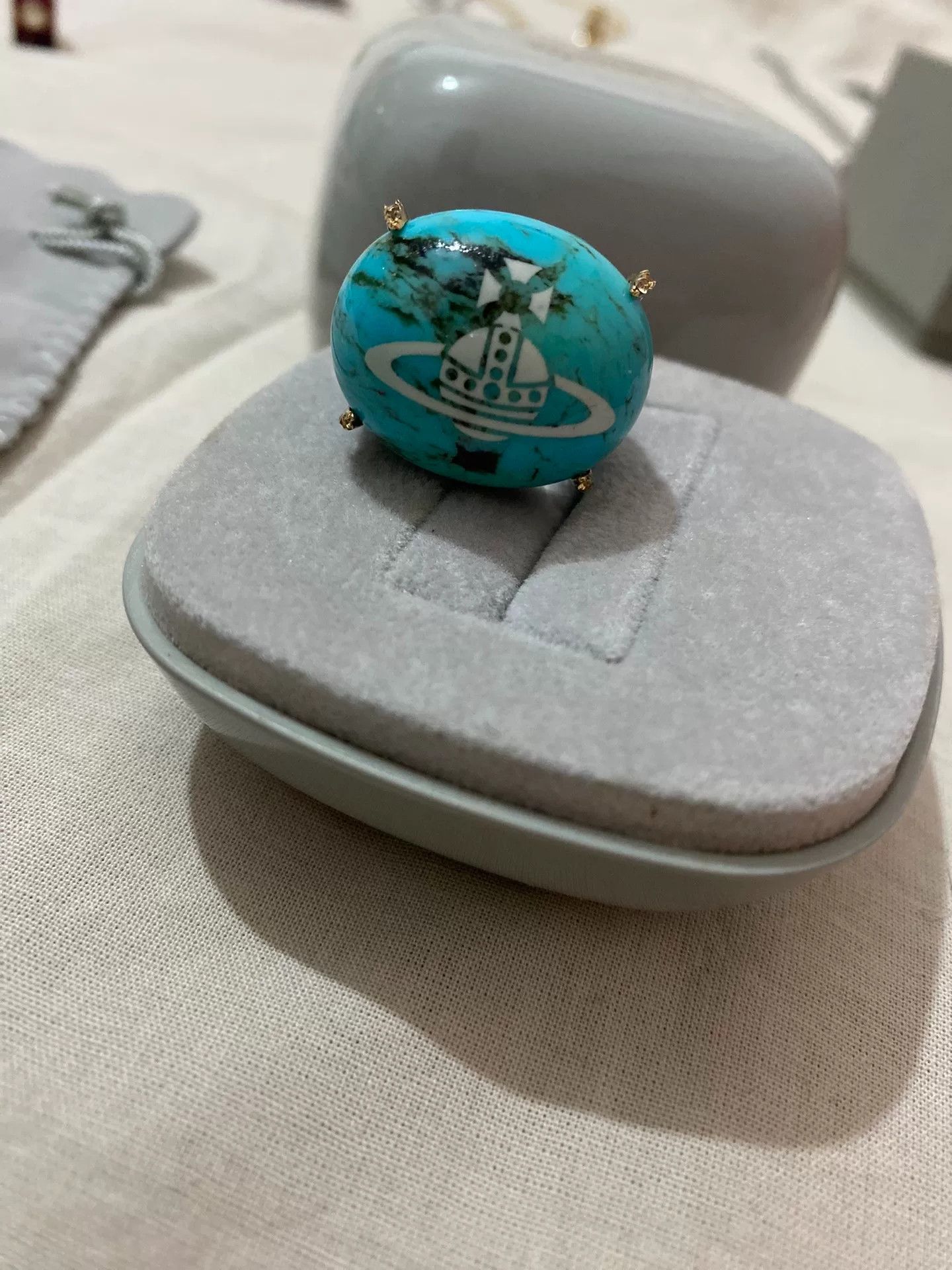 vivienne westwood turquoise claw ring