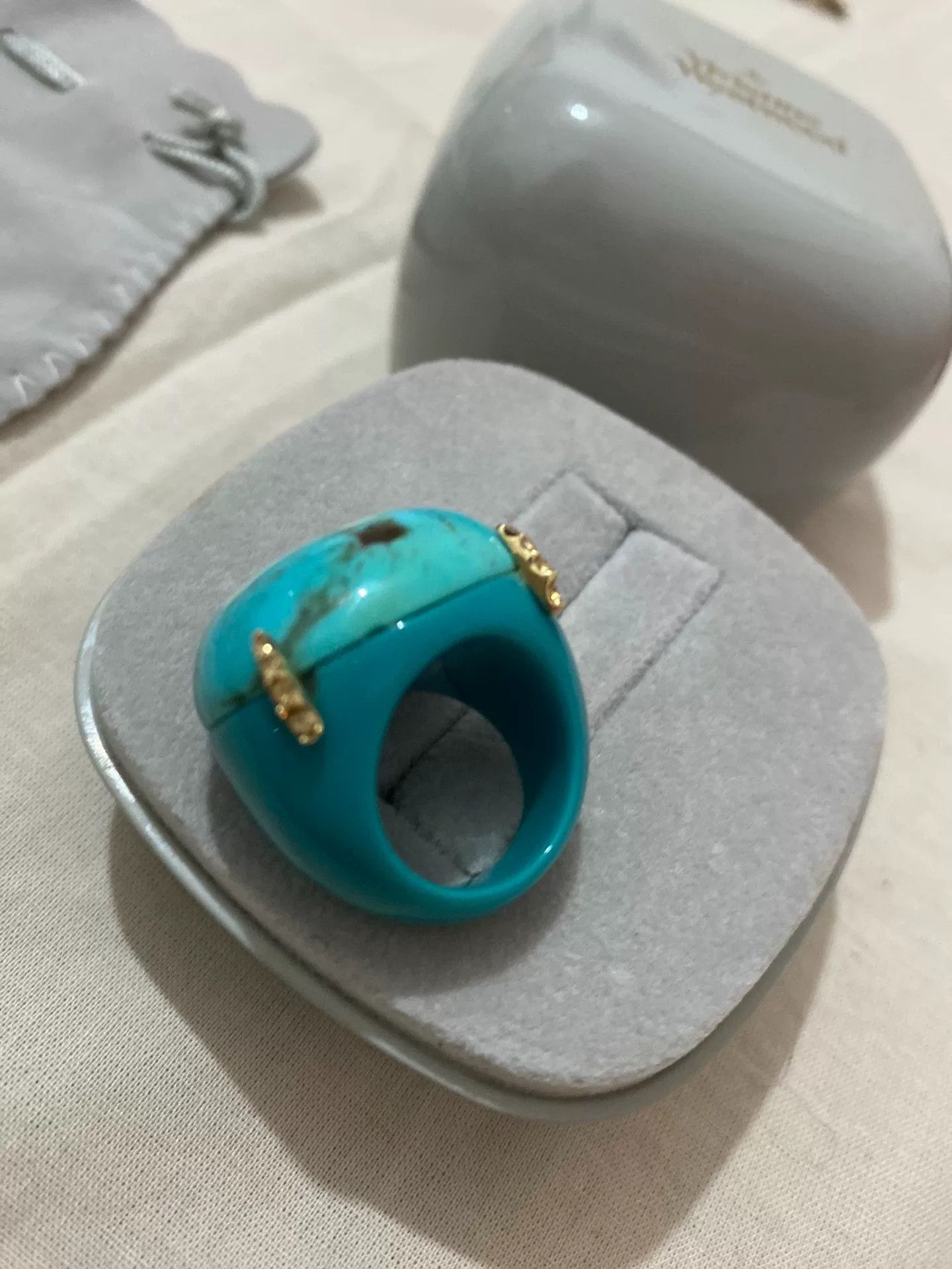 vivienne westwood turquoise claw ring