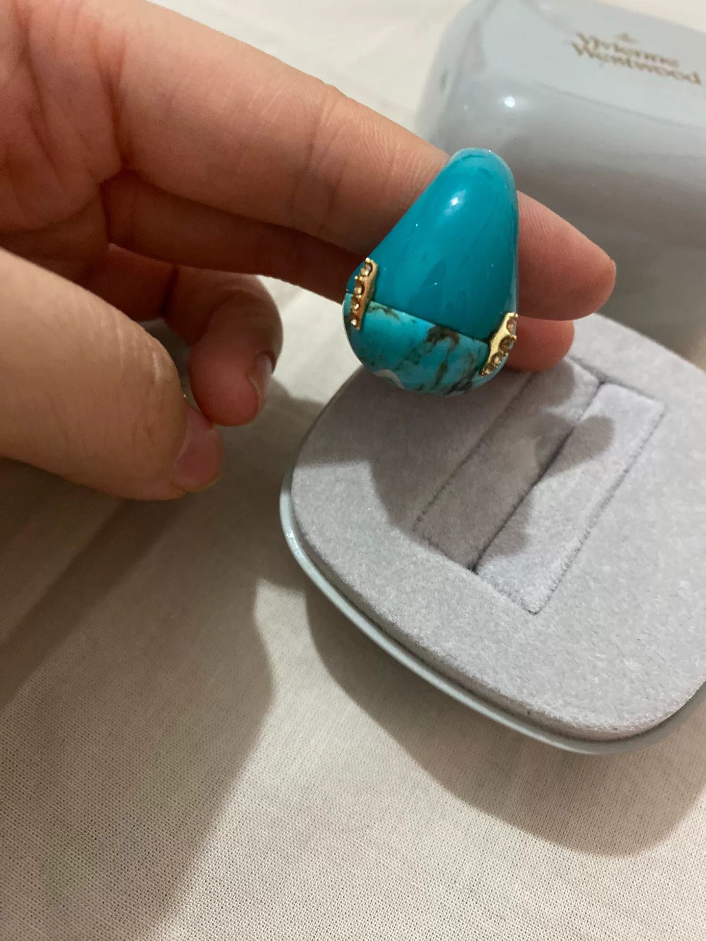 vivienne westwood turquoise claw ring