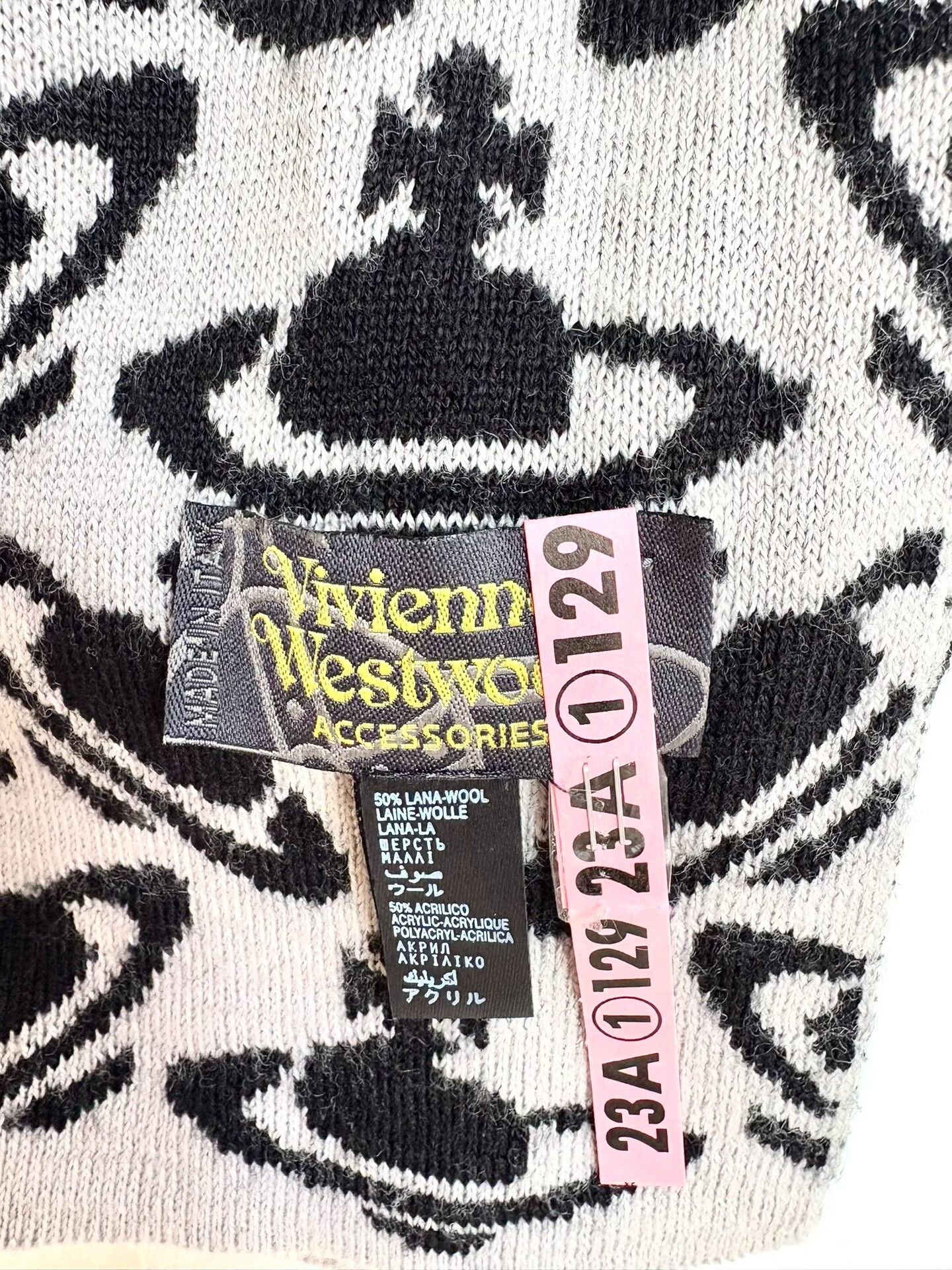 Vivienne Westwood vivienne westwood black and white scarf Size ONE SIZE - 3 Thumbnail