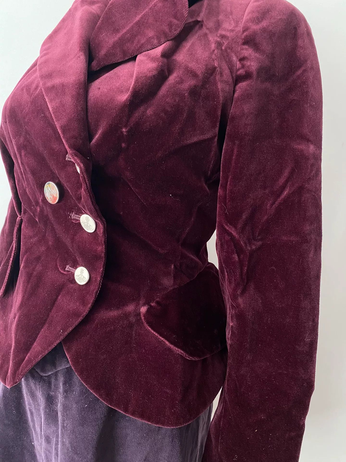 Vivienne Westwood vivienne westwood burgundy velvet blazer outfit Size M / US 6-8 / IT 42-44 - 5 Thumbnail