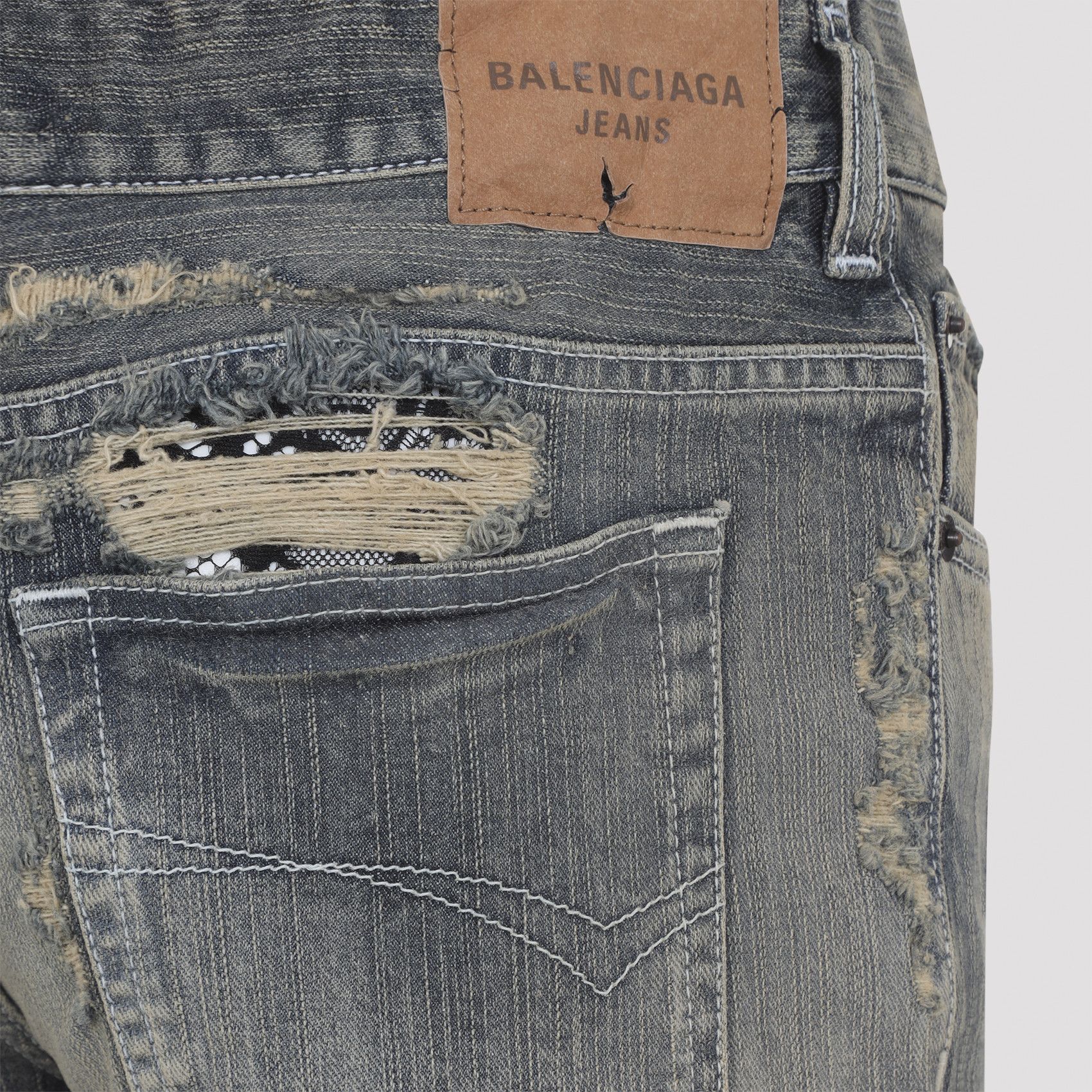 Balenciaga Balenciaga Laced Flared Capri Jeans Size 25" / US 0 / IT 36 - 3 Thumbnail