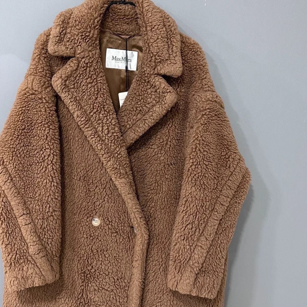 Max Mara maxmara teddy brown double-breasted coat Size US M / EU 48-50 / 2 - 2 Thumbnail