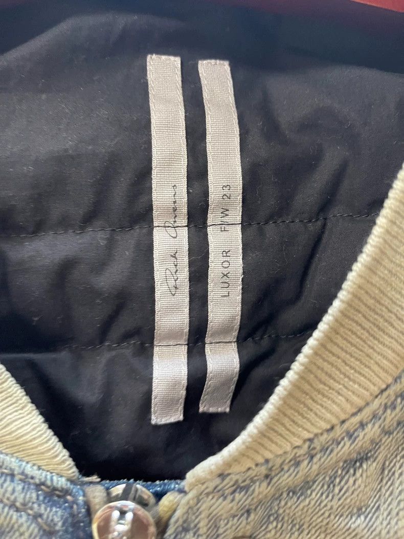 Rick Owens Rick Owens Acid Wash Denim Down Jacket Size US XS / EU 42 / 0 - 3 Thumbnail