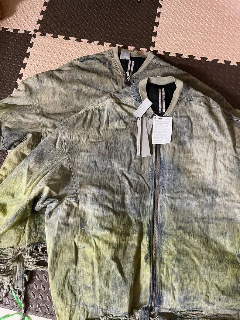 Rick Owens Rick Owens Acid Wash Denim Down Jacket Size US XS / EU 42 / 0 - 7 Thumbnail