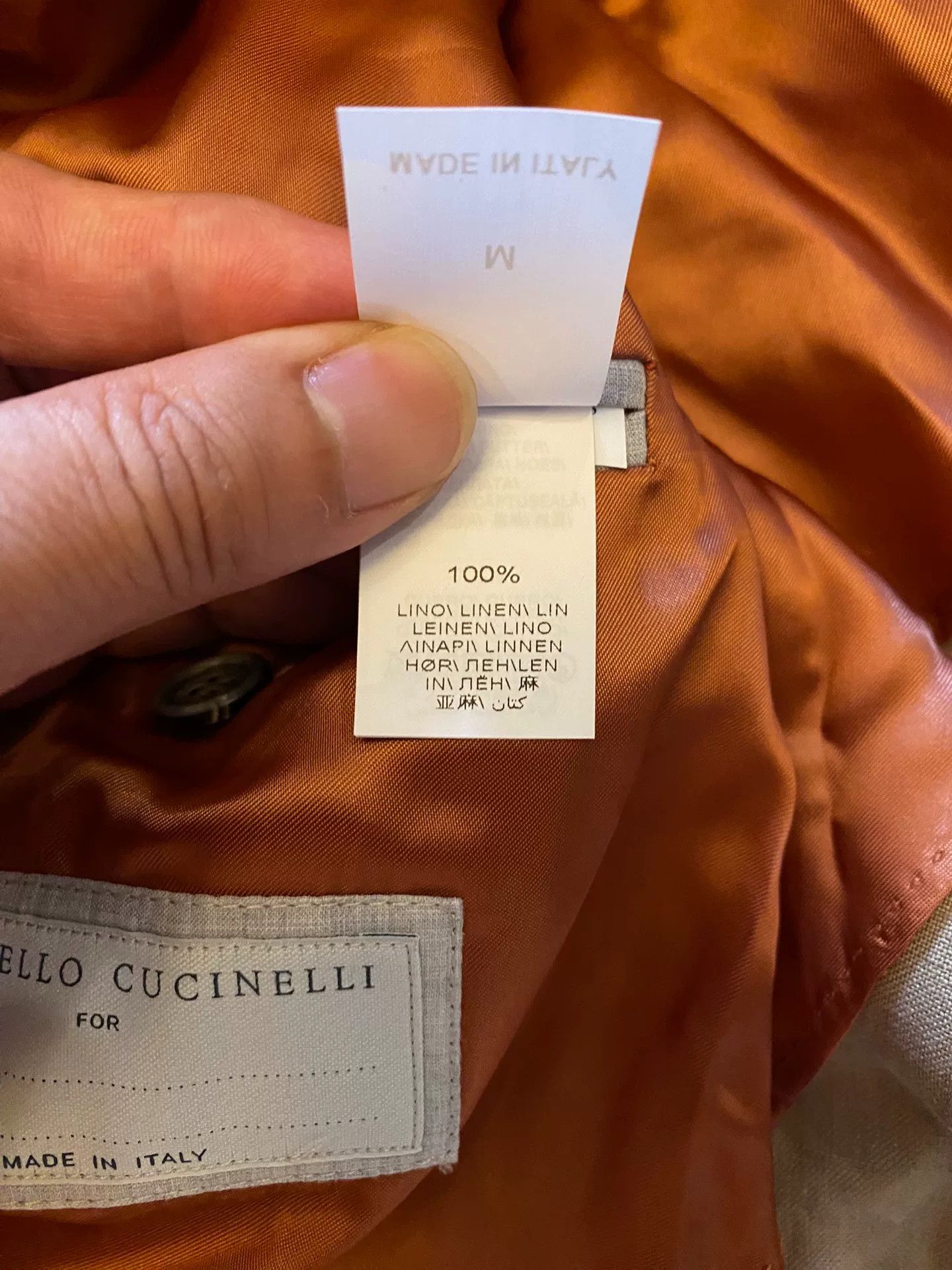 Brunello Cucinelli Brunello Cucinelli Linen Safari Jacket Size US M / EU 48-50 / 2 - 8 Thumbnail