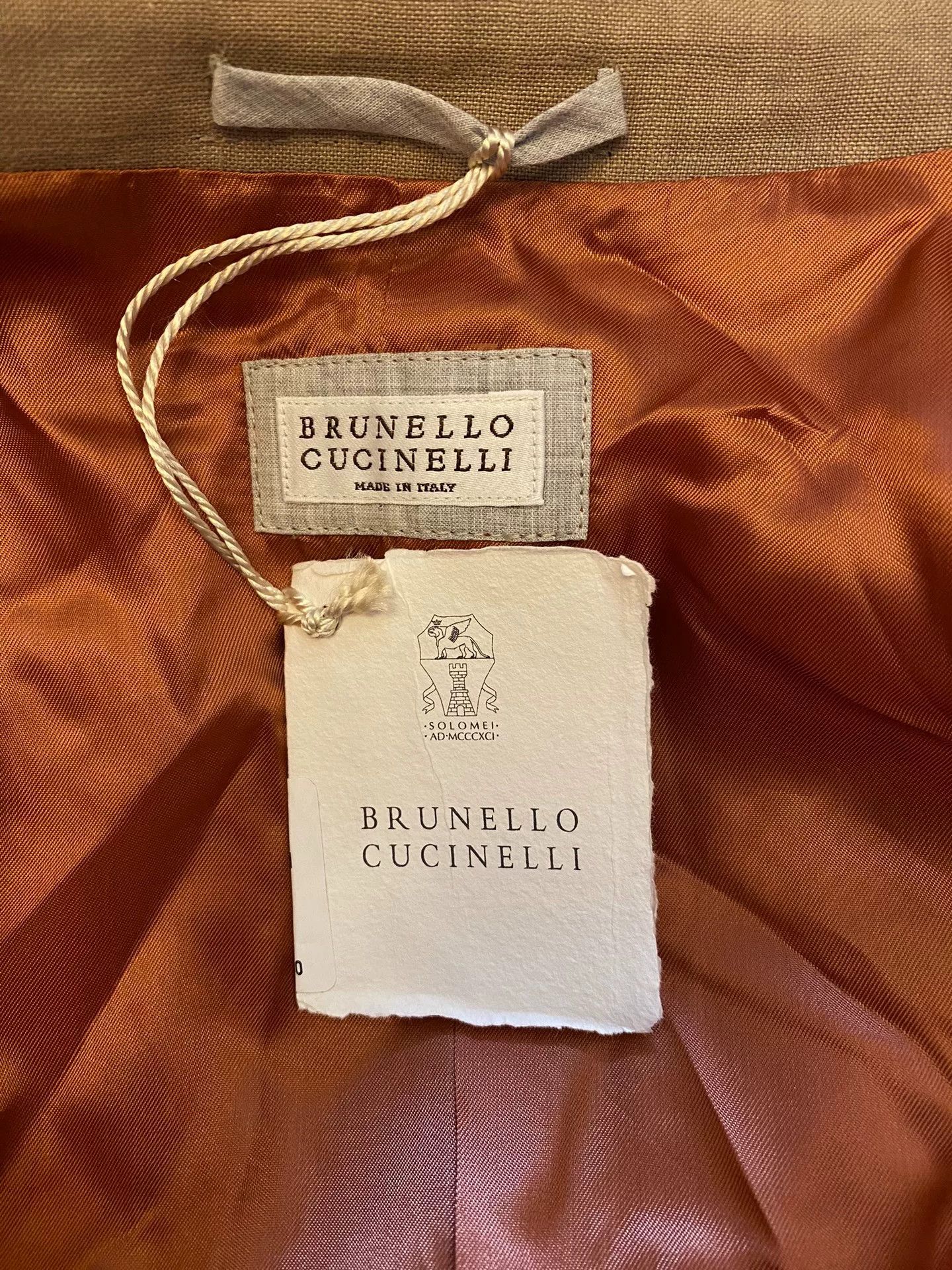Brunello Cucinelli Brunello Cucinelli Linen Safari Jacket Size US M / EU 48-50 / 2 - 6 Thumbnail