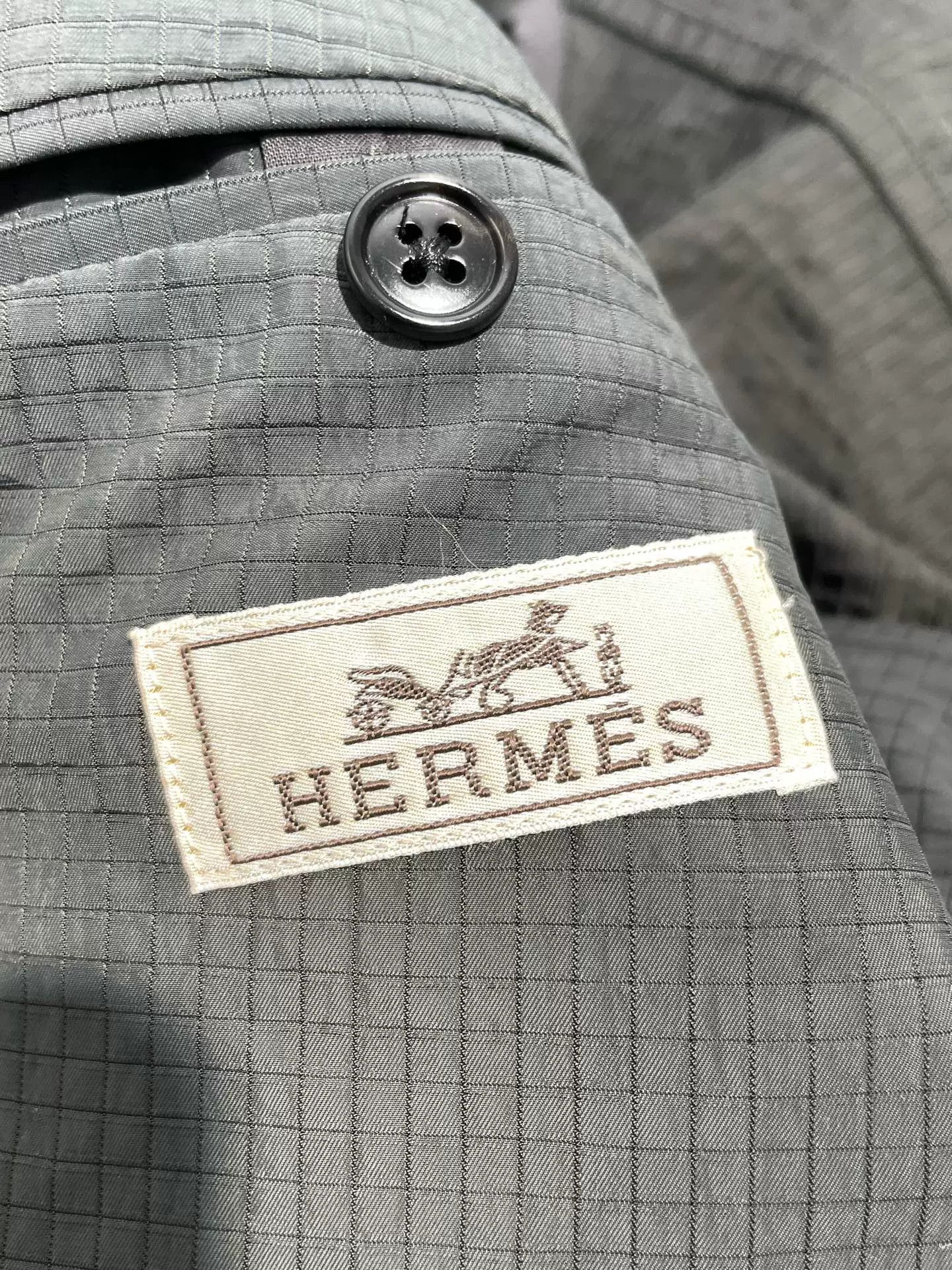 Hermes Hermes Seersucker Tech Fabric Blazer Size US L / EU 52-54 / 3 - 4 Thumbnail