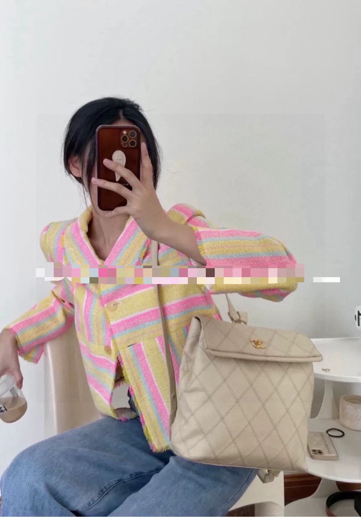 Chanel Chanel Yellow Striped Jacket Size US S / EU 44-46 / 1 - 7 Thumbnail