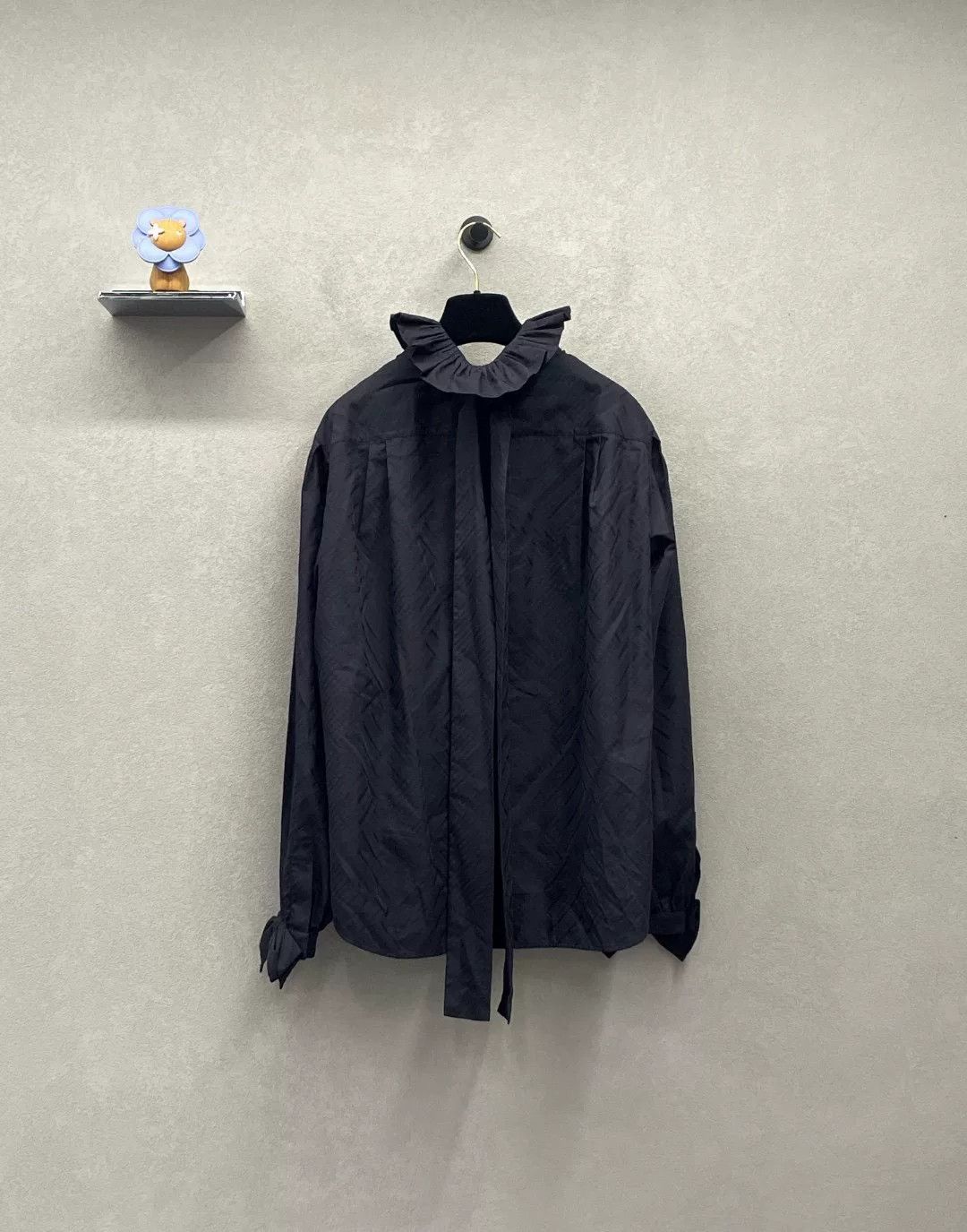 Chanel CHANEL Black High-Neck Long-Sleeve Shirt Size US XS / EU 42 / 0 - 3 Thumbnail