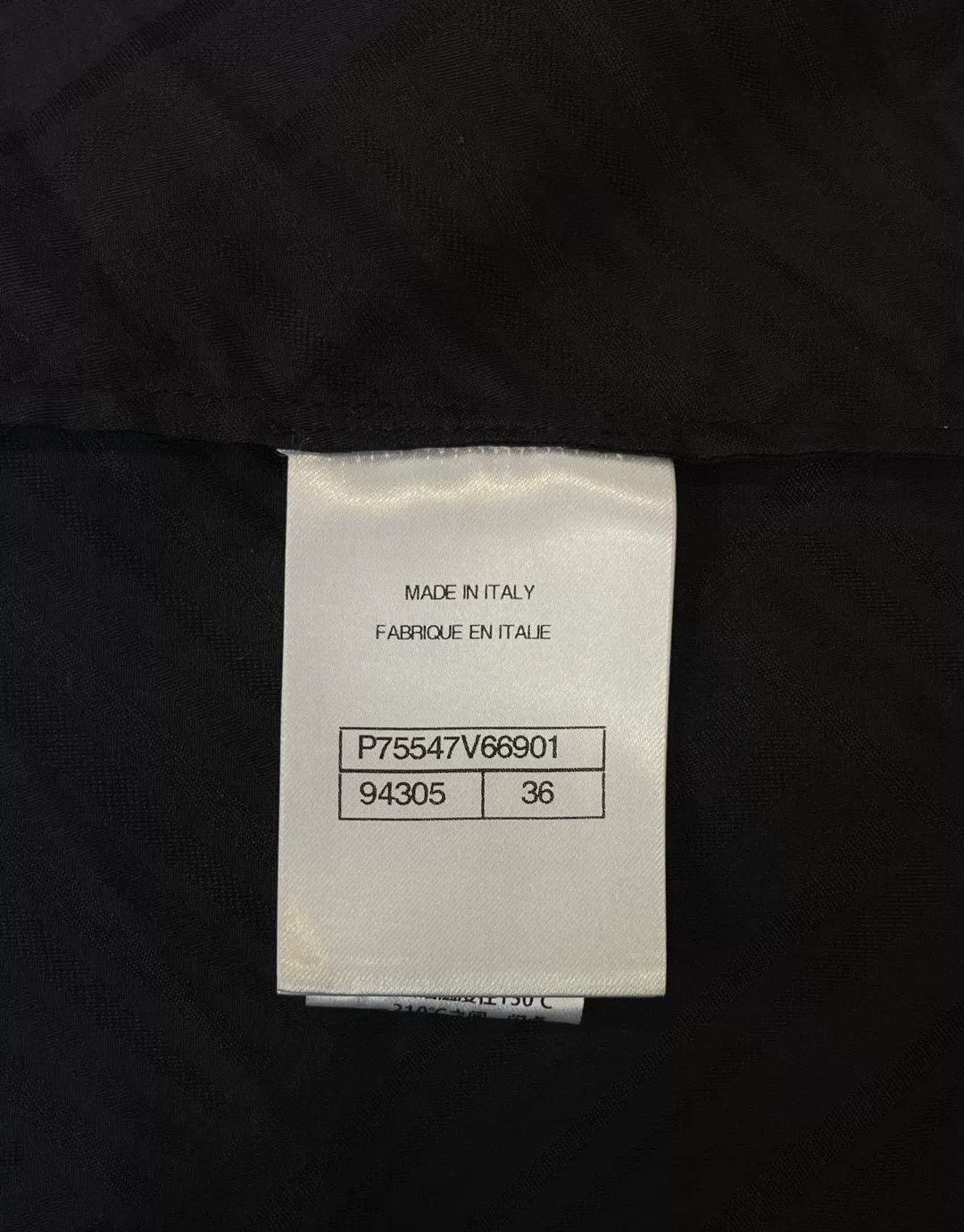 Chanel CHANEL Black High-Neck Long-Sleeve Shirt Size US XS / EU 42 / 0 - 6 Thumbnail