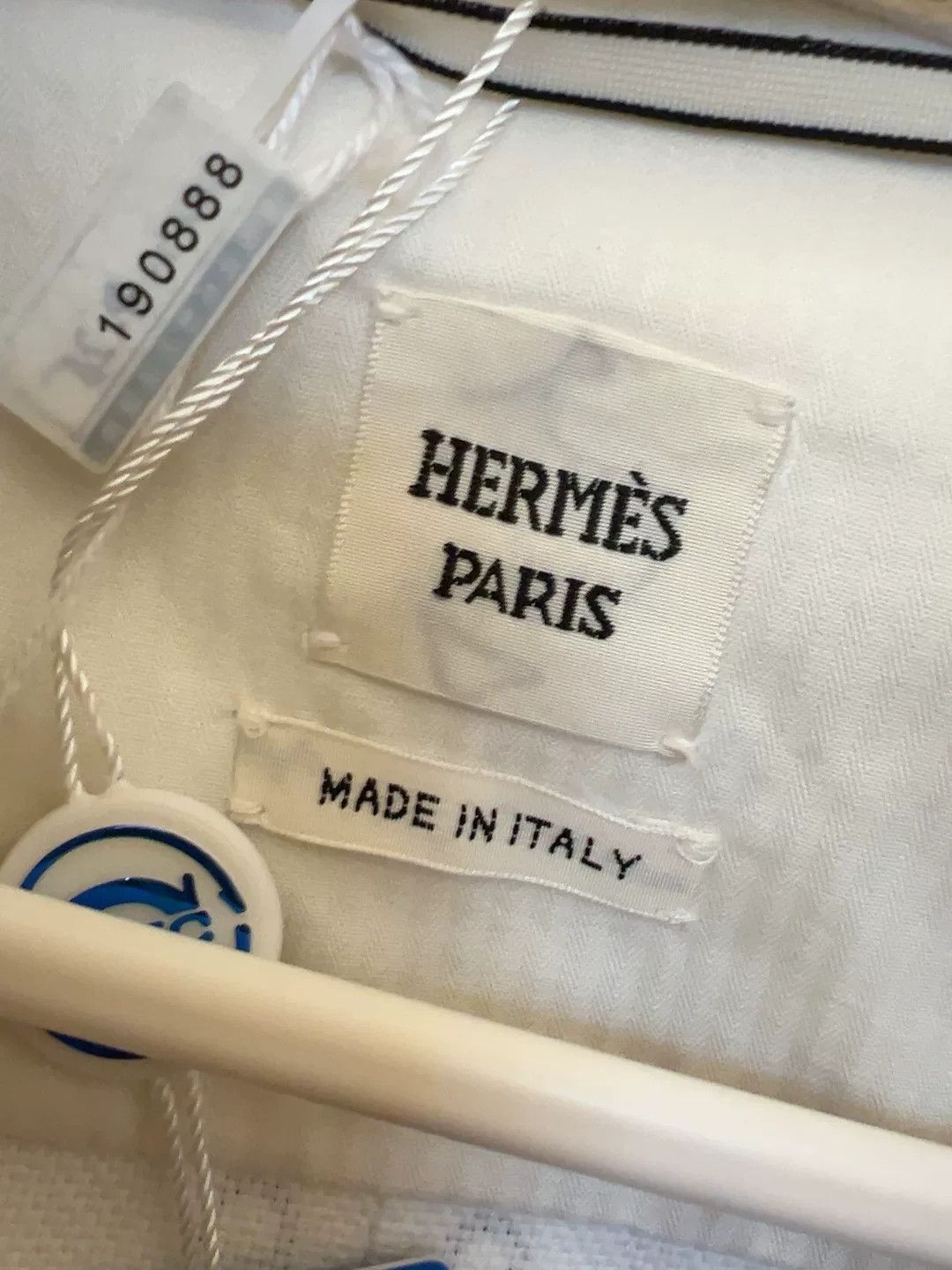 Hermes Hermes White Denim Jacket with Print Size US S / EU 44-46 / 1 - 3 Thumbnail