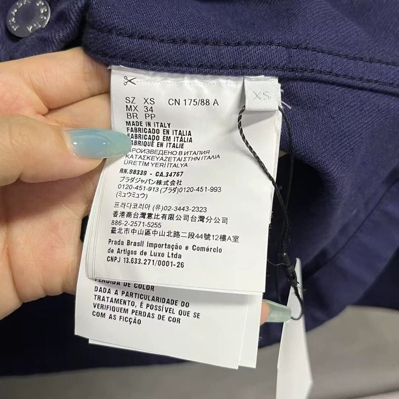 Prada Prada 2025 Blue Denim Hooded Jacket Size US XS / EU 42 / 0 - 5 Thumbnail
