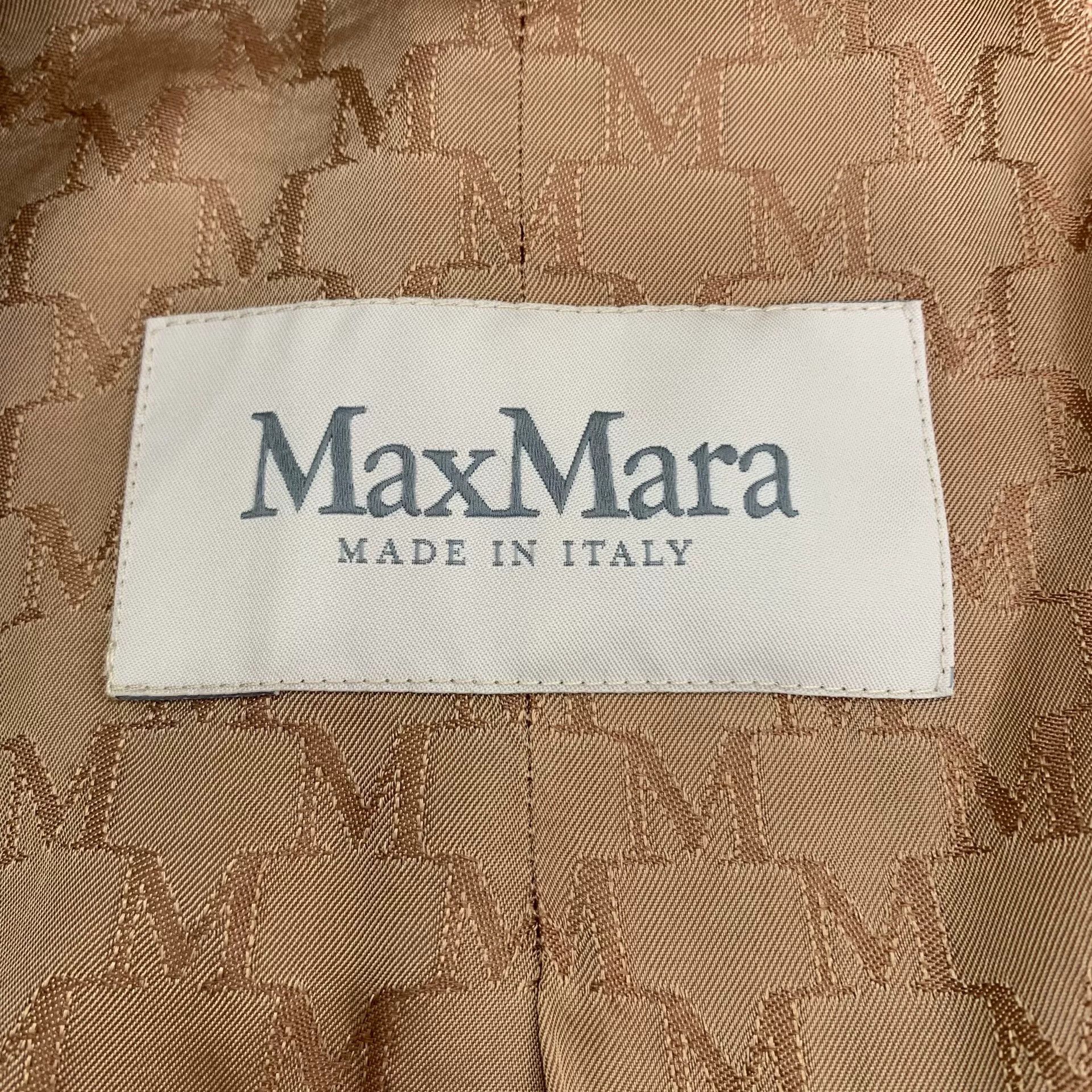 Max Mara brown wool double-breasted trench coat Size US S / EU 44-46 / 1 - 6 Thumbnail