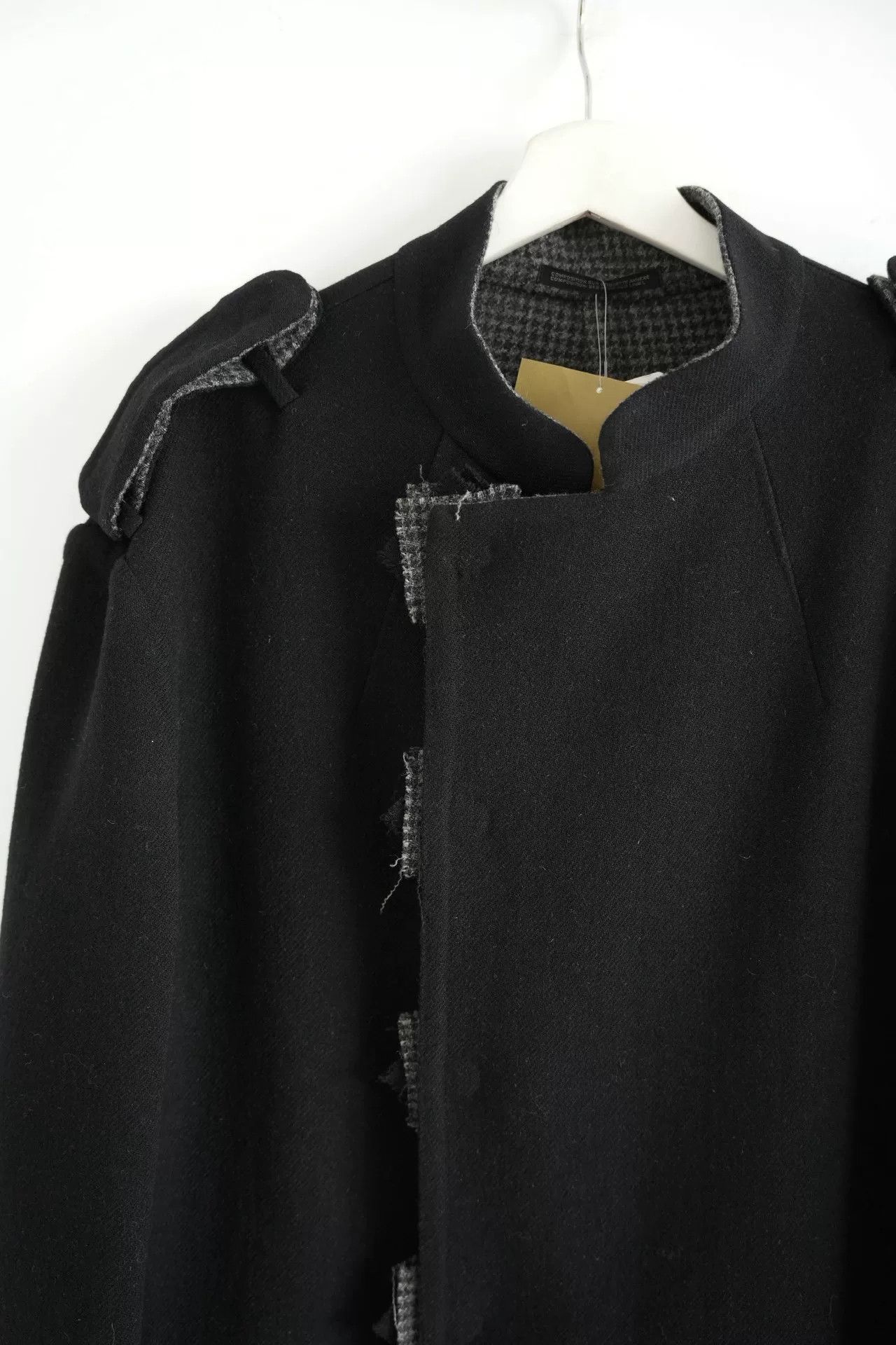 Yohji Yamamoto Yohji Yamamoto Houndstooth Wool Coat Size US S / EU 44-46 / 1 - 4 Thumbnail
