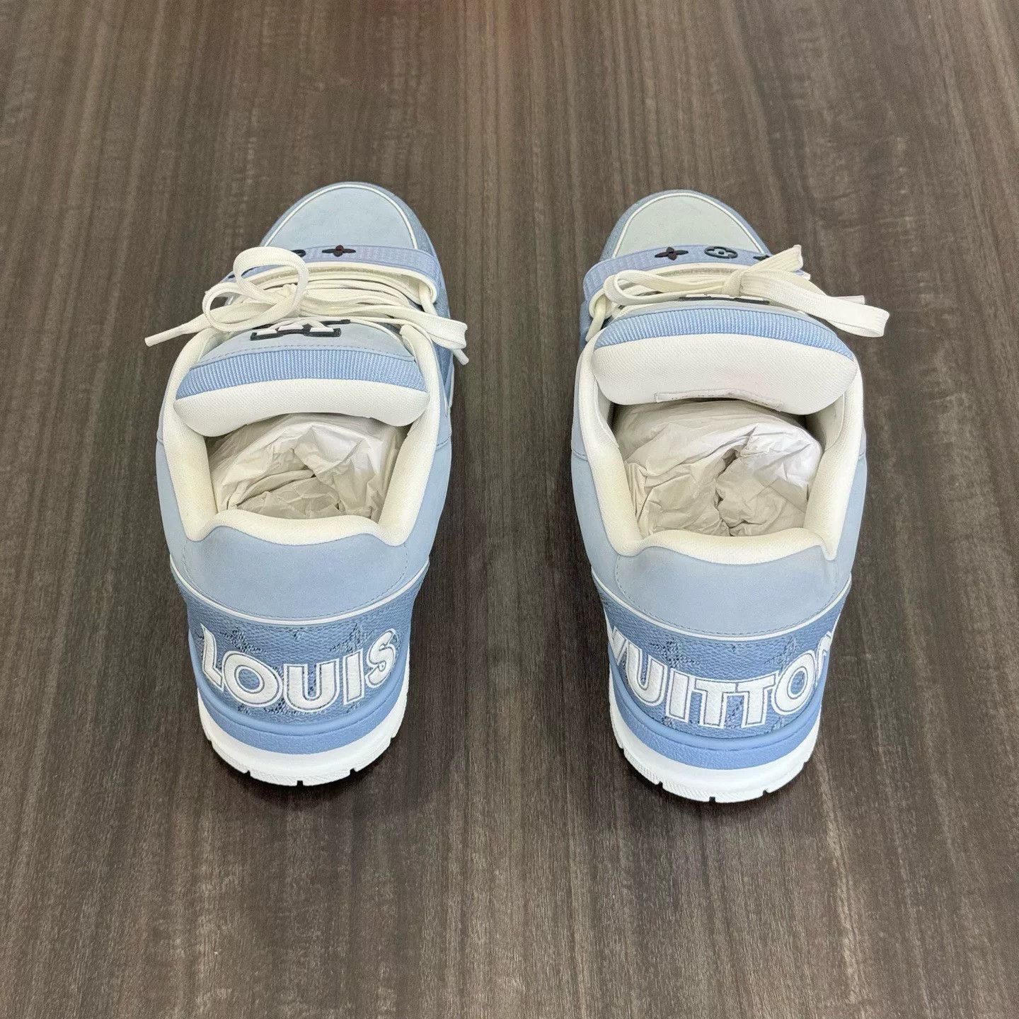 Louis Vuitton Louis Vuitton New Trainer Blue Sneakers Size US 10.5 / EU 43-44 - 6 Thumbnail