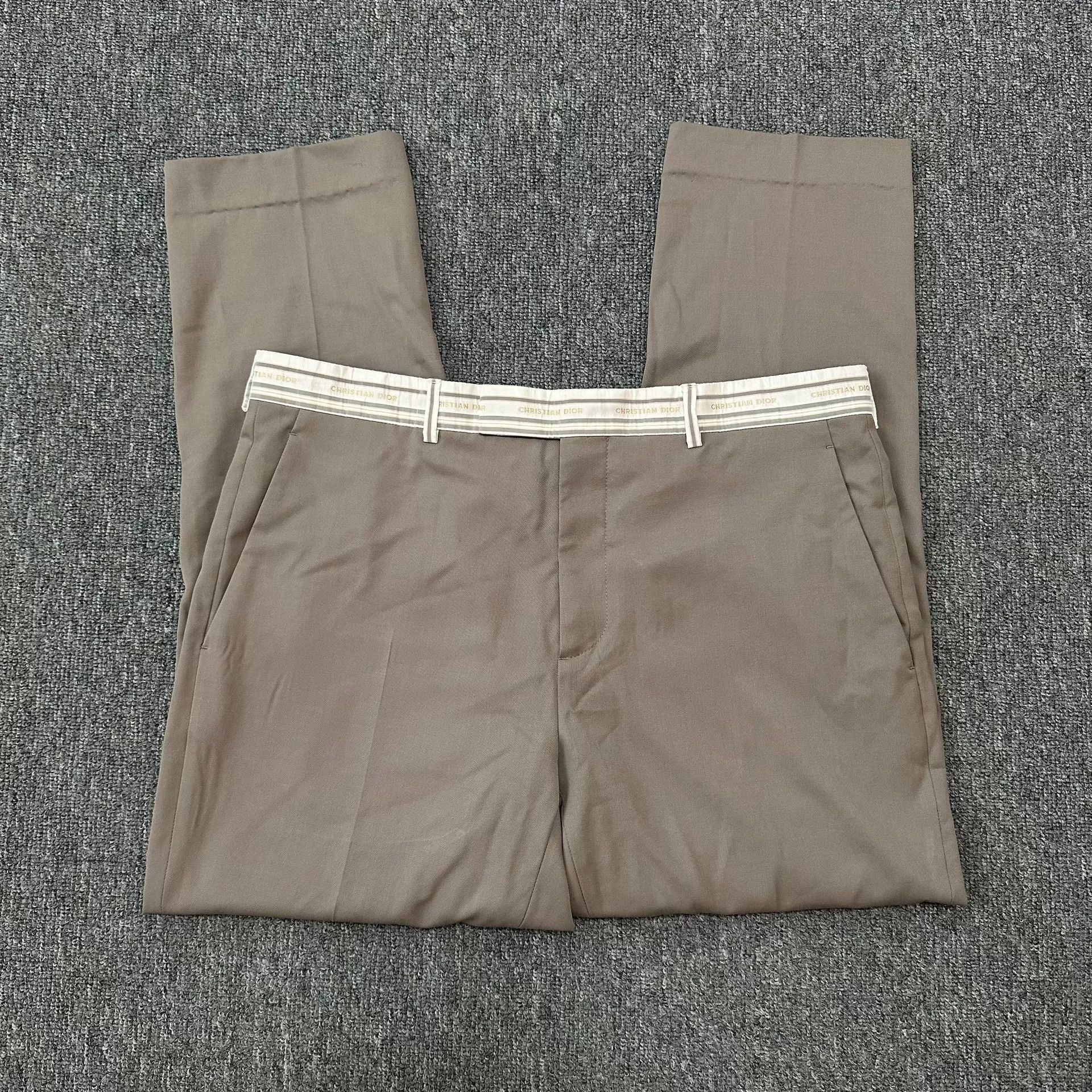 Dior Dior 23SS Khaki Diagonal Buckle Suit Set Size US XL / EU 56 / 4 - 7 Thumbnail