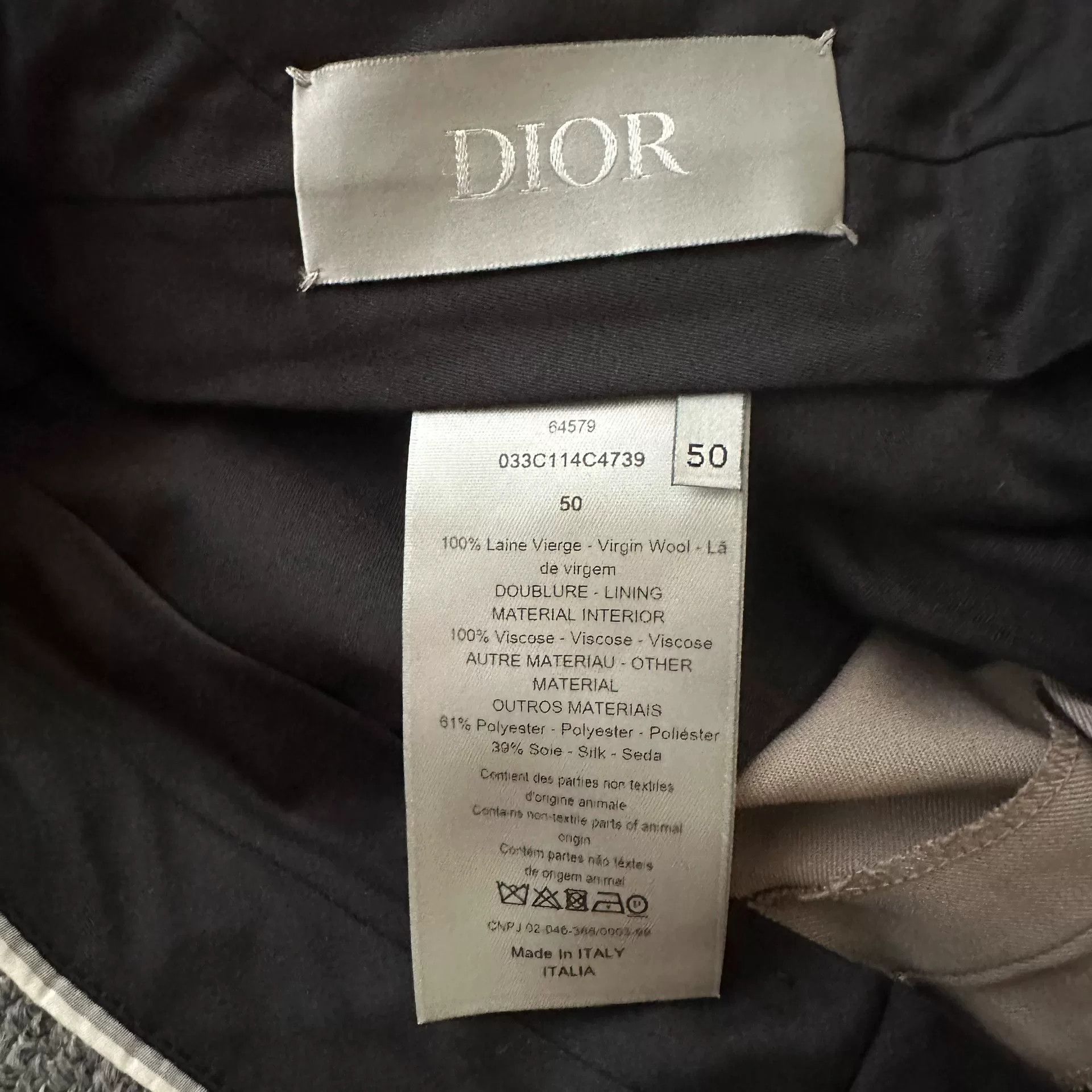 Dior Dior 23SS Khaki Diagonal Buckle Suit Set Size US XL / EU 56 / 4 - 9 Thumbnail