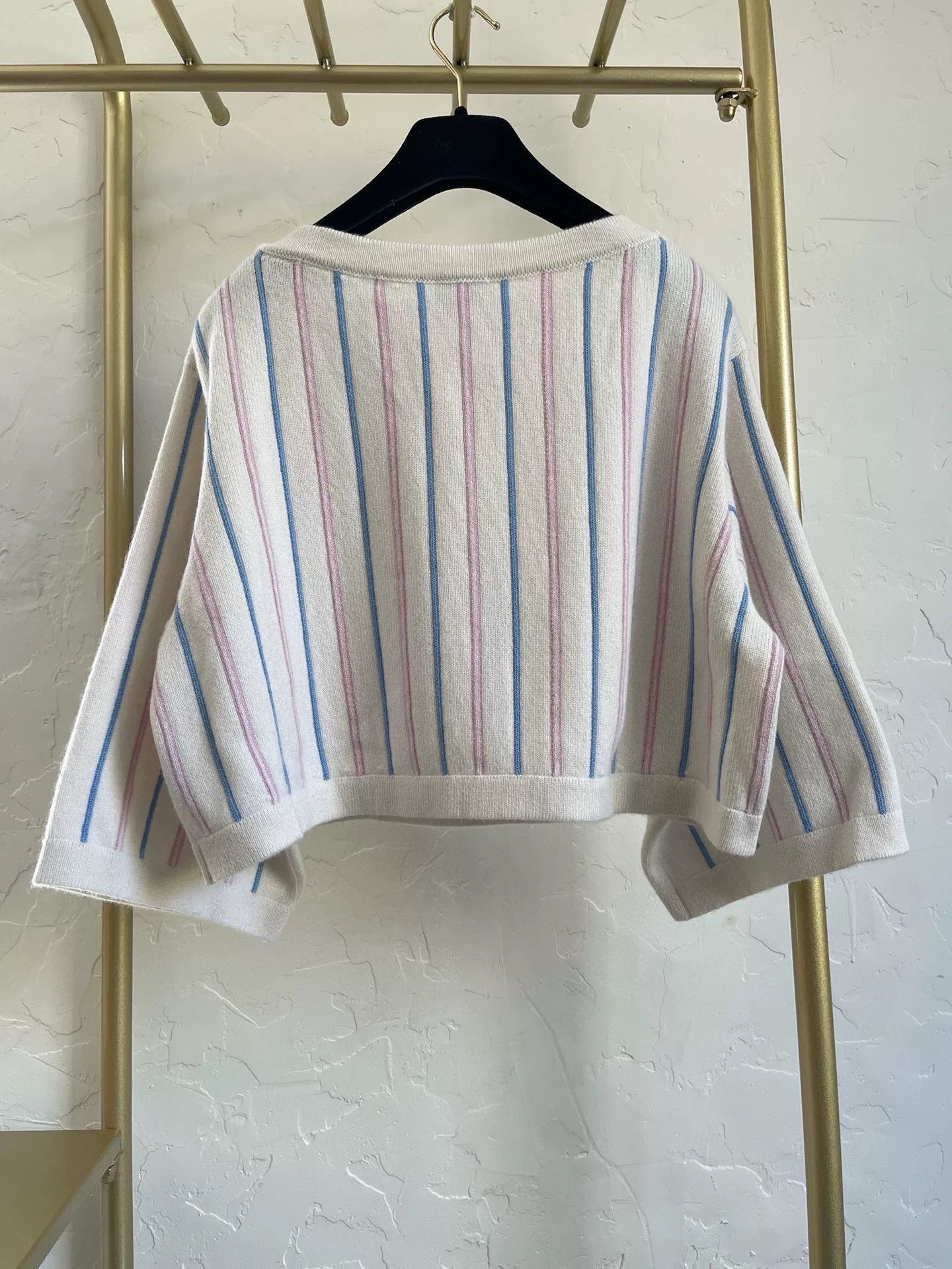 Chanel 2023 Cruise Pink Cashmere Sweater