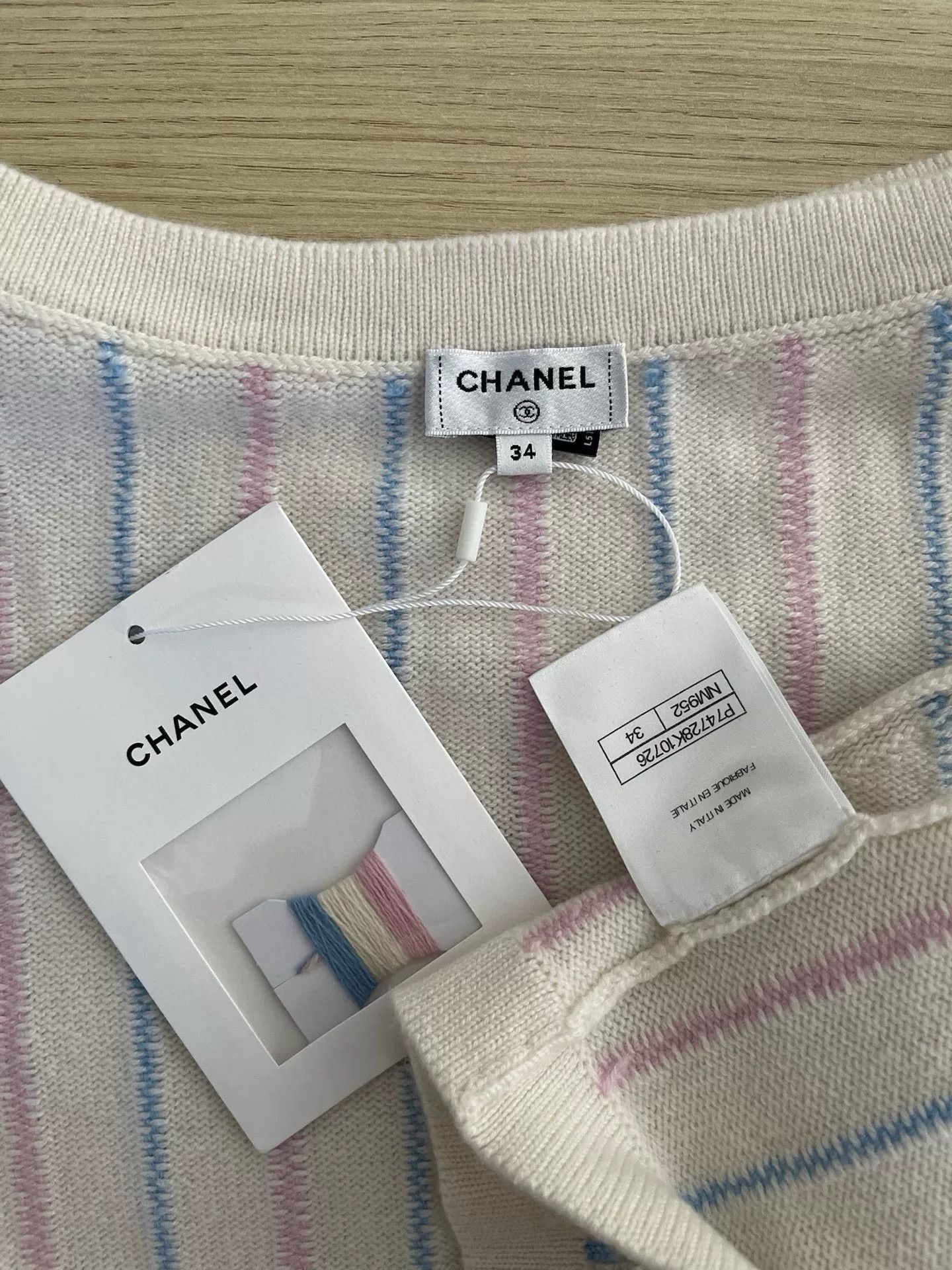 Chanel 2023 Cruise Pink Cashmere Sweater