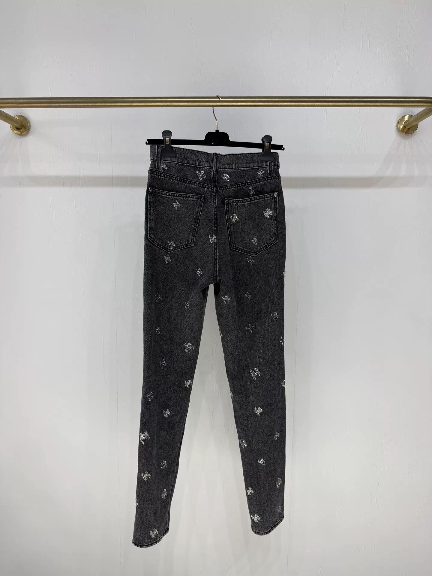 Chanel Chanel 21K CC Sequin Slim Jeans Size US 36 / EU 52 - 4 Thumbnail